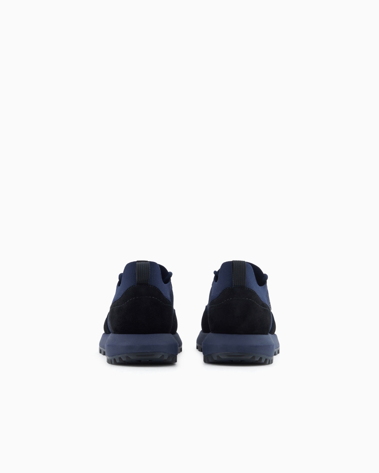 KNIT SNEAKERS WITH SUEDE DETAILS - 4