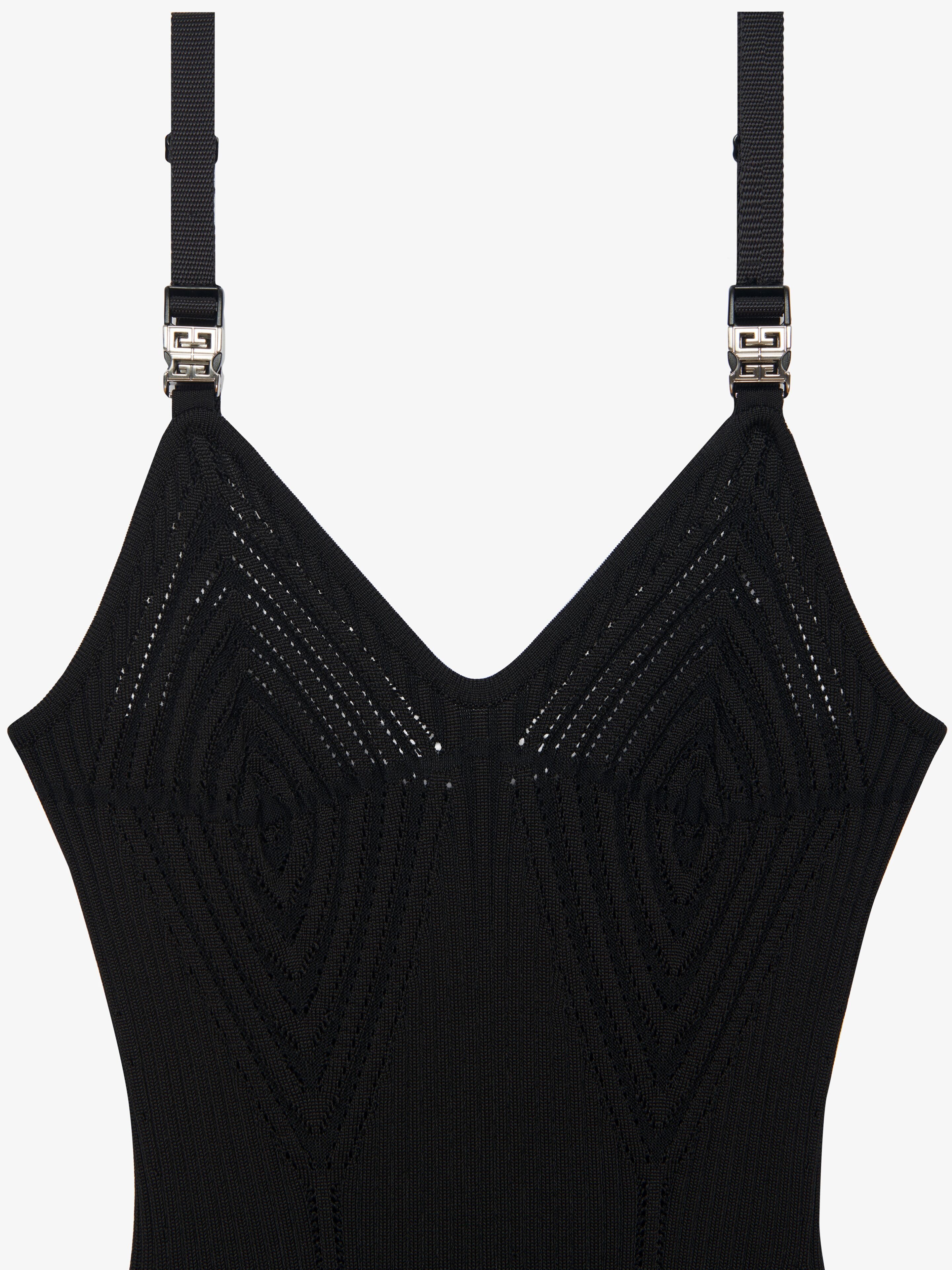MINI DRESS IN KNIT WITH 4G BUCKLE STRAPS - 5