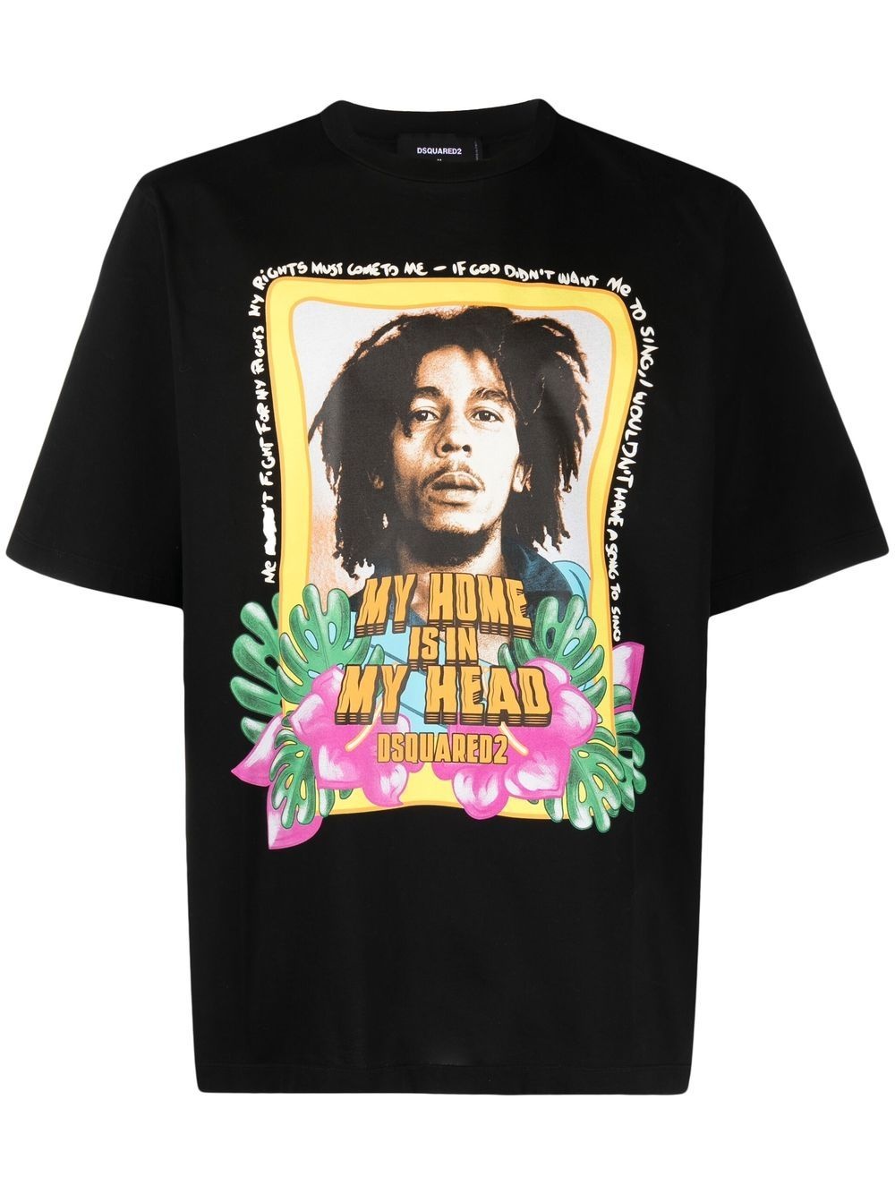graphic-print crew-neck T-shirt - 1