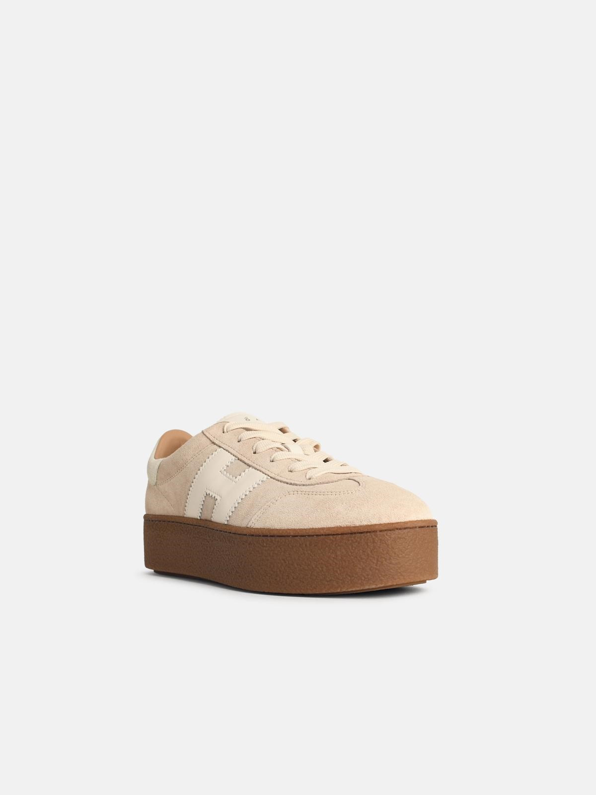 'H681' BEIGE SUEDE SNEAKERS - 2