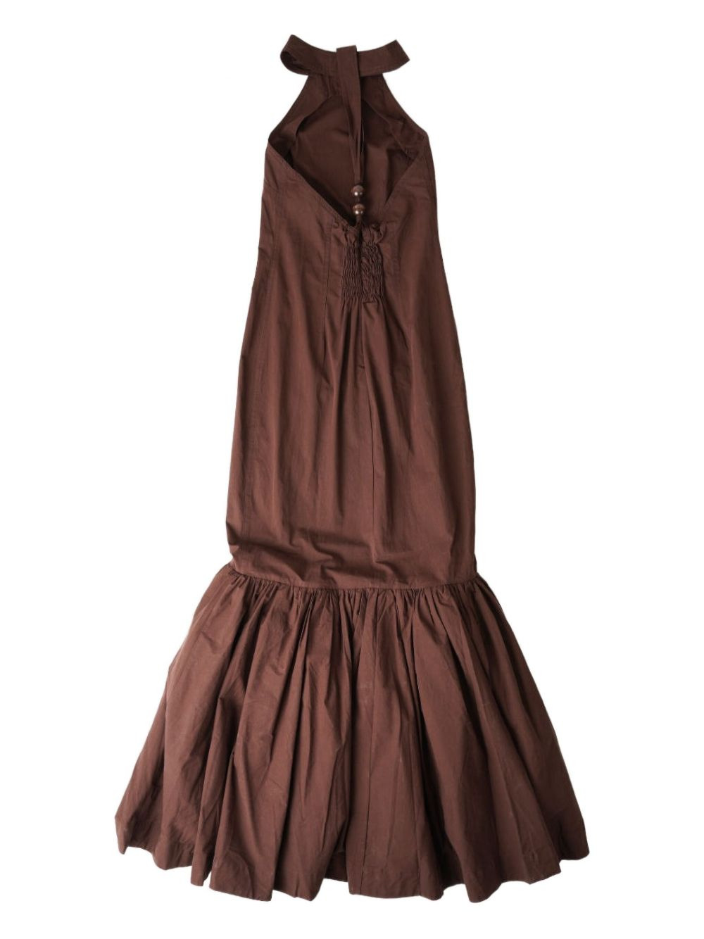 halterneck fishtail dress - 3