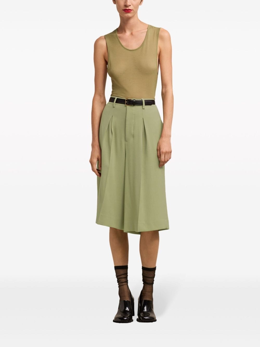 knee-length tailored shorts - 2