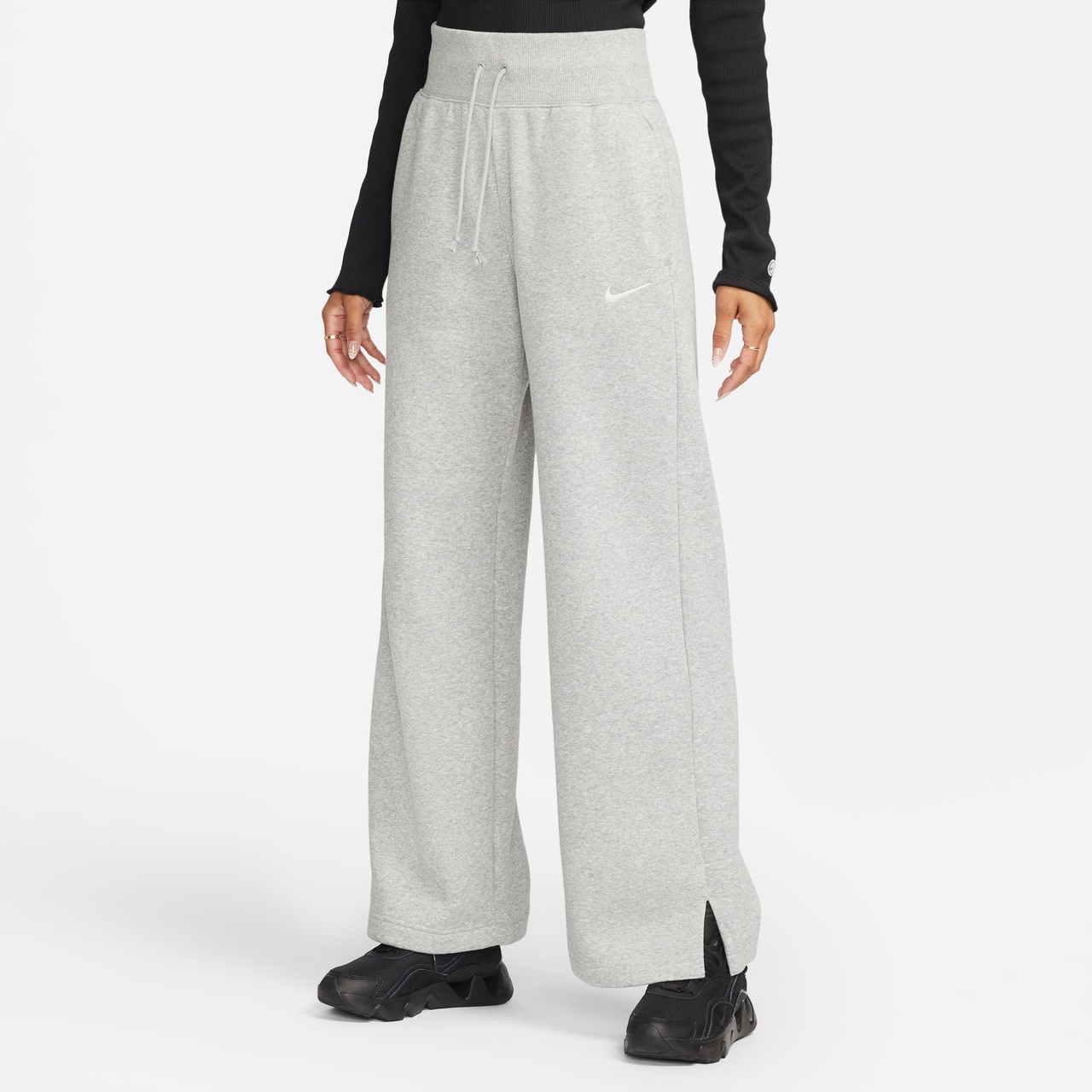 Nike Womens Nike Phoenix High Rise Wide Pants - 1