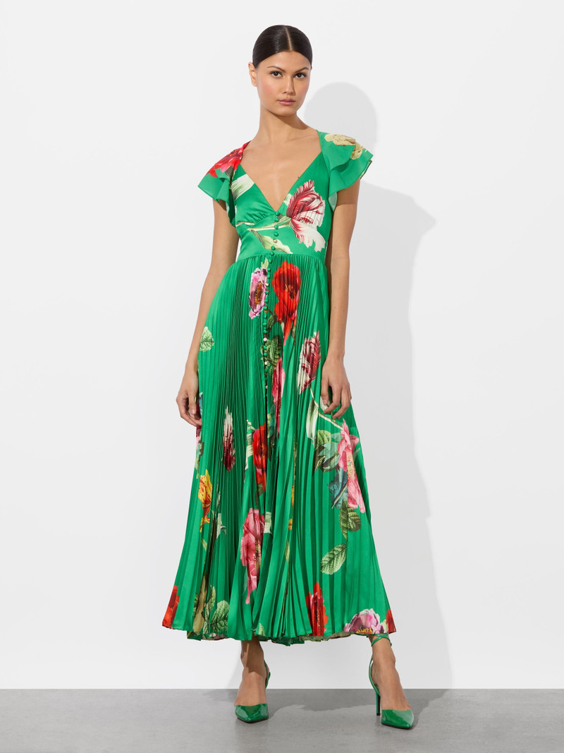 HALIA PLEATED MIDI DRESS 6