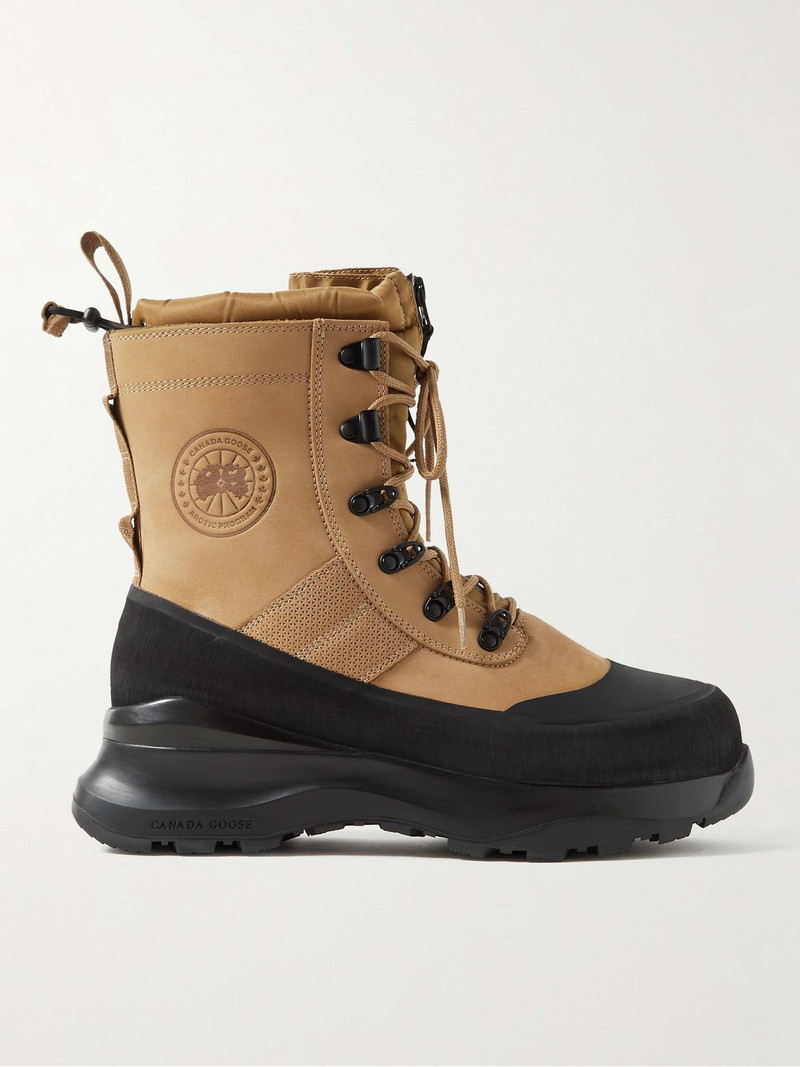 Armstrong Rubber-Trimmed Nubuck Boots 1