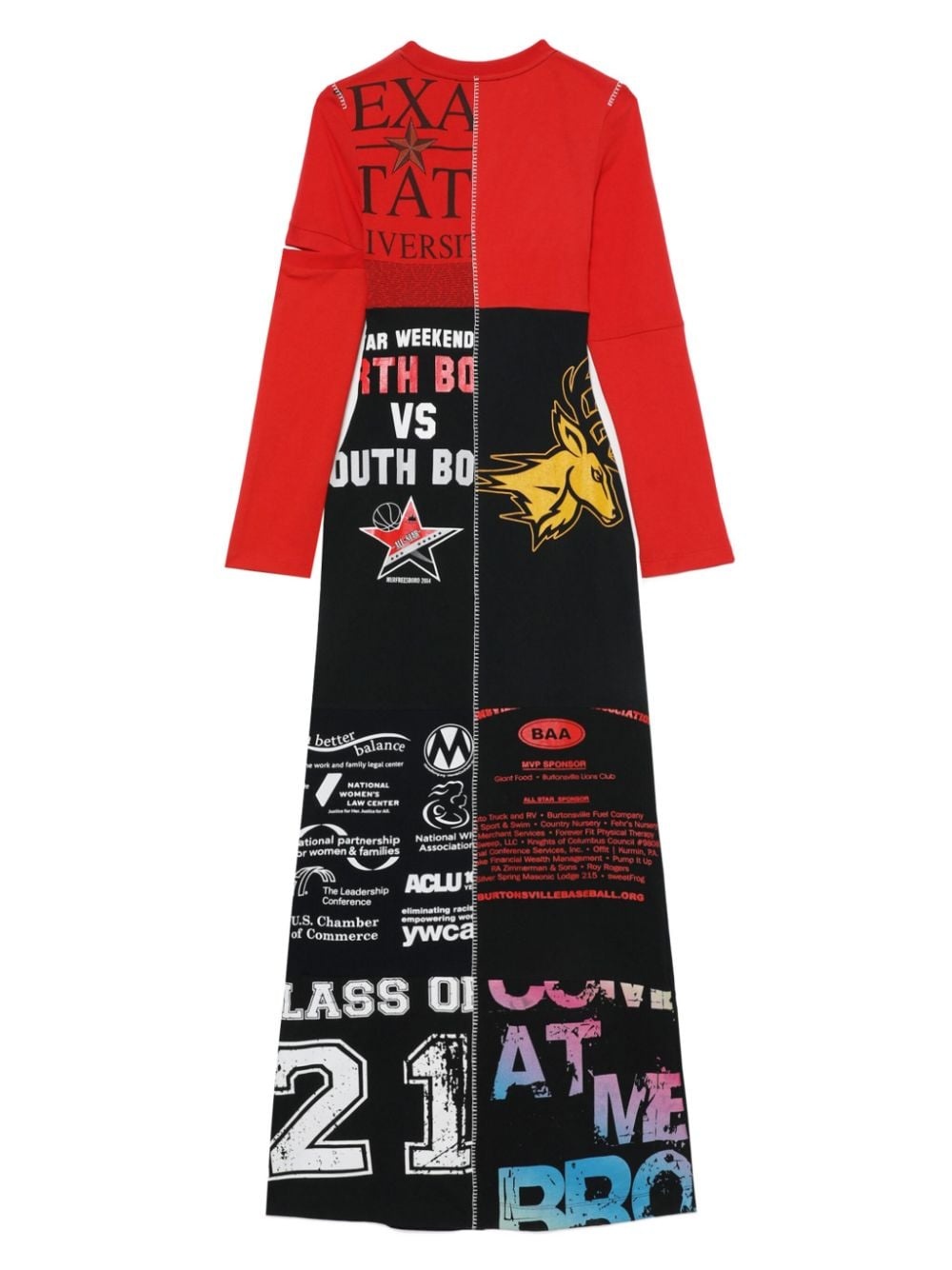 Regenerated patchwork dress - 6