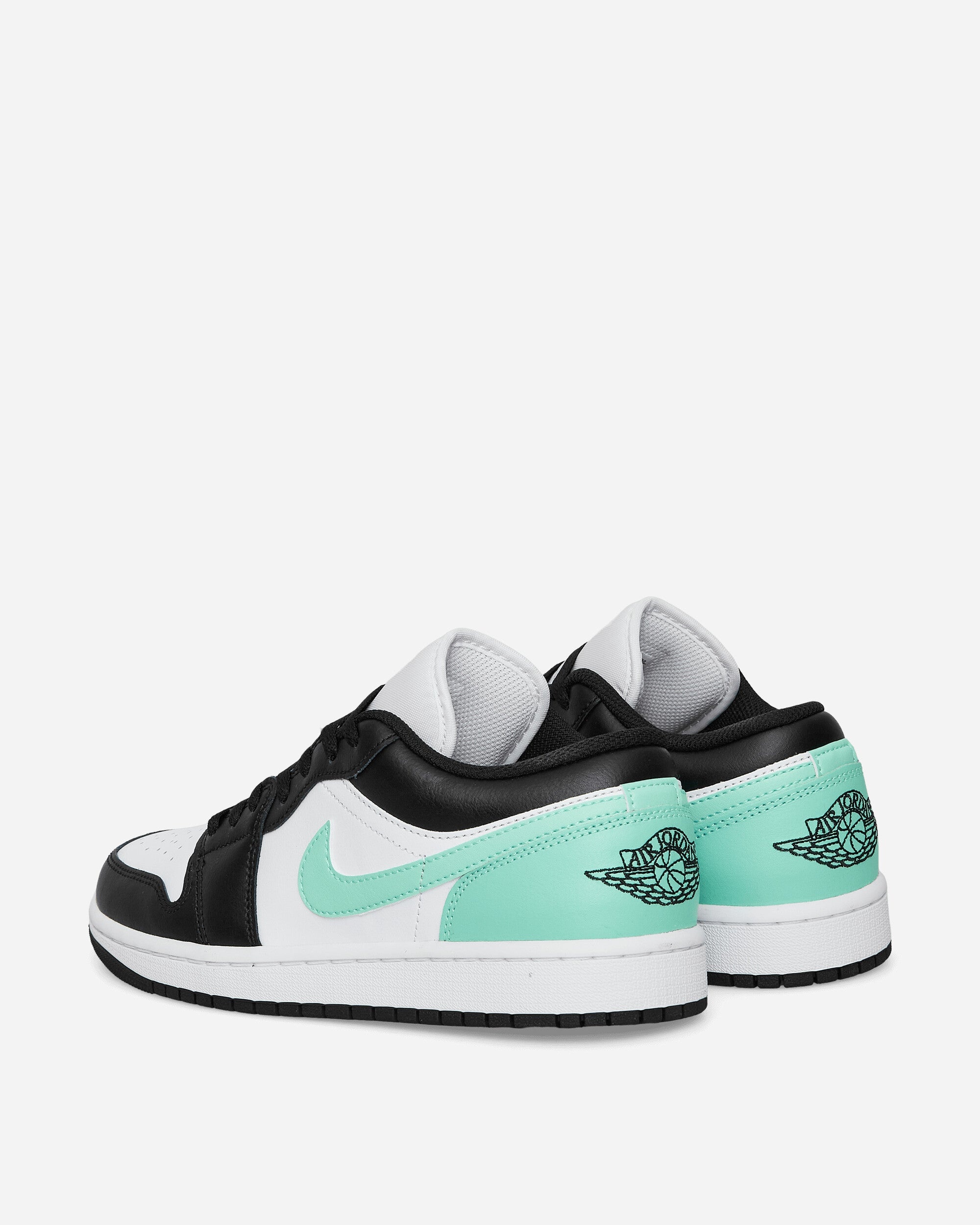 Air Jordan 1 Low Sneakers White / Black / Green Glow - 4