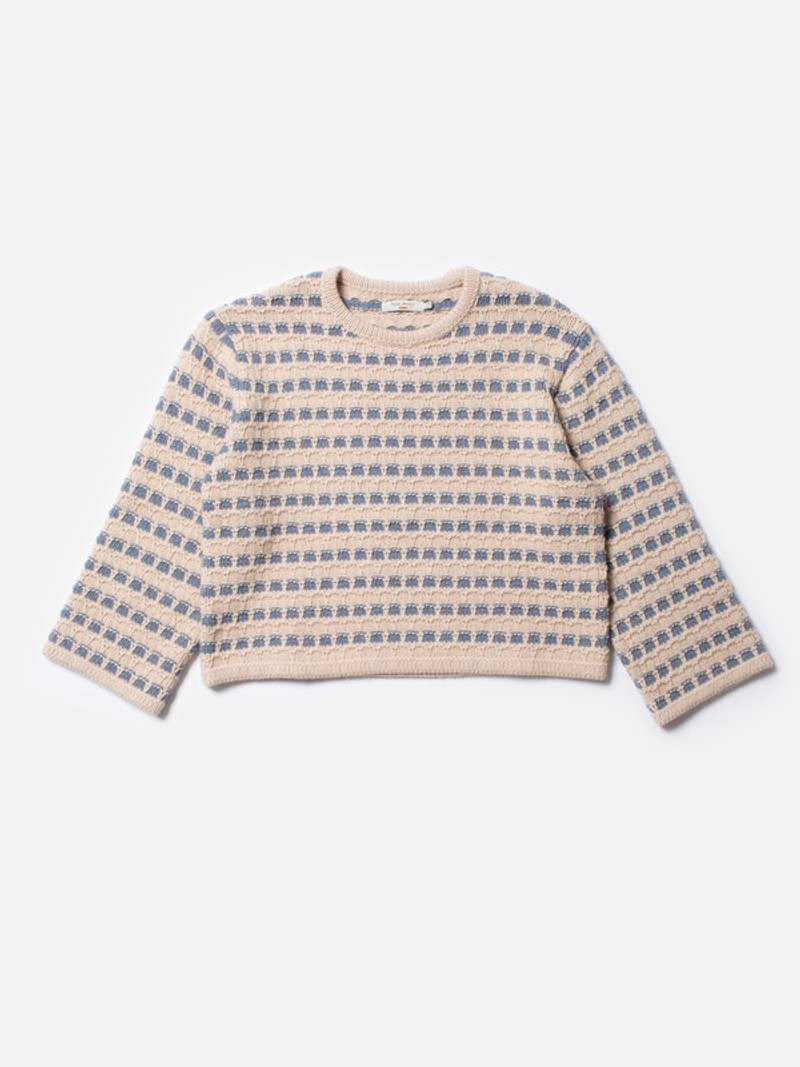 Gerd Striped Knit Sweater Blue/Beige 1