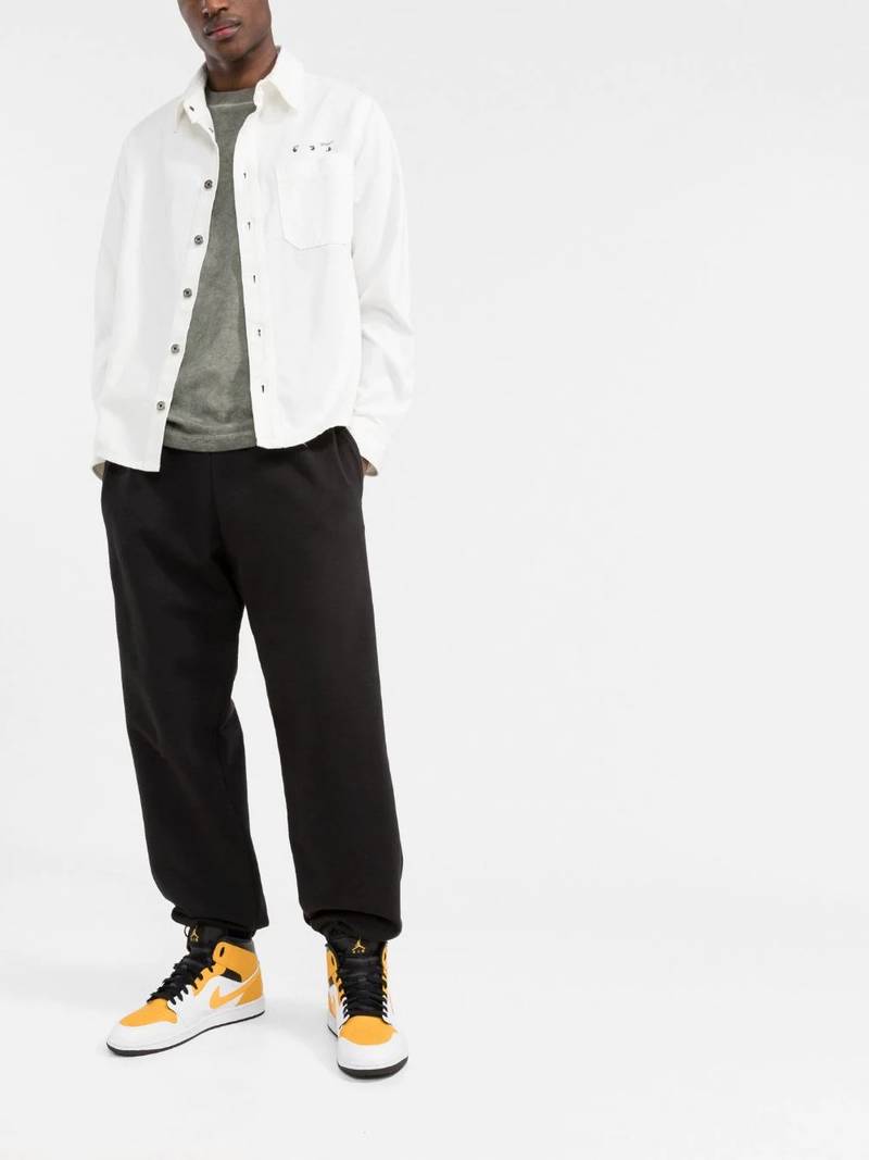 Off-White Caravaggio-print denim shirt outlook