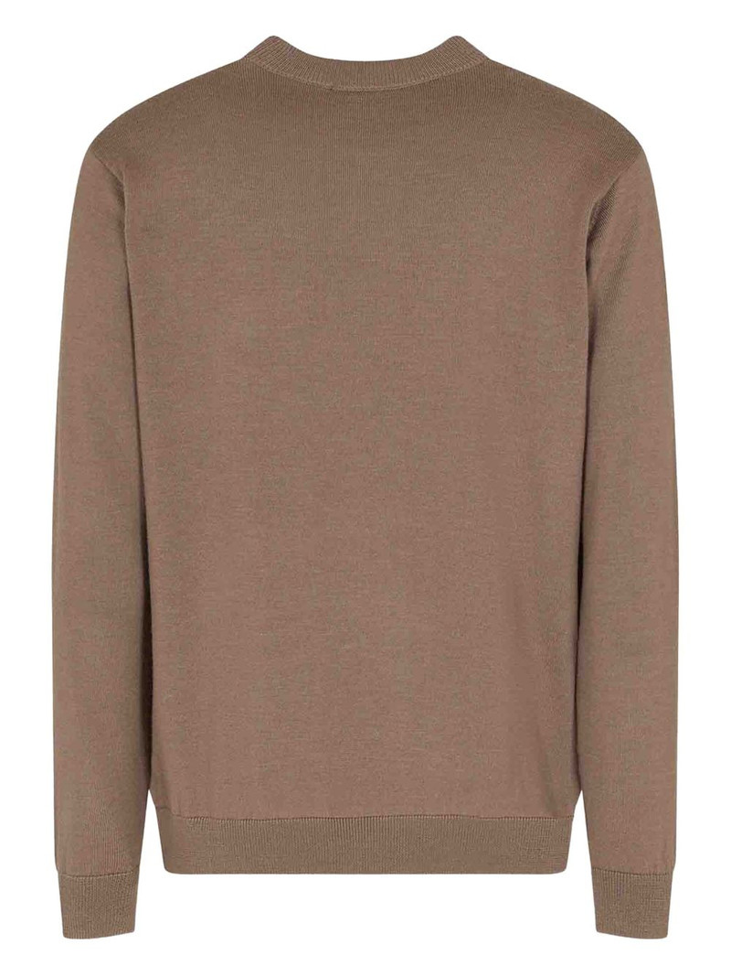 EMPORIO ARMANI embroidered crew-neck sweater outlook