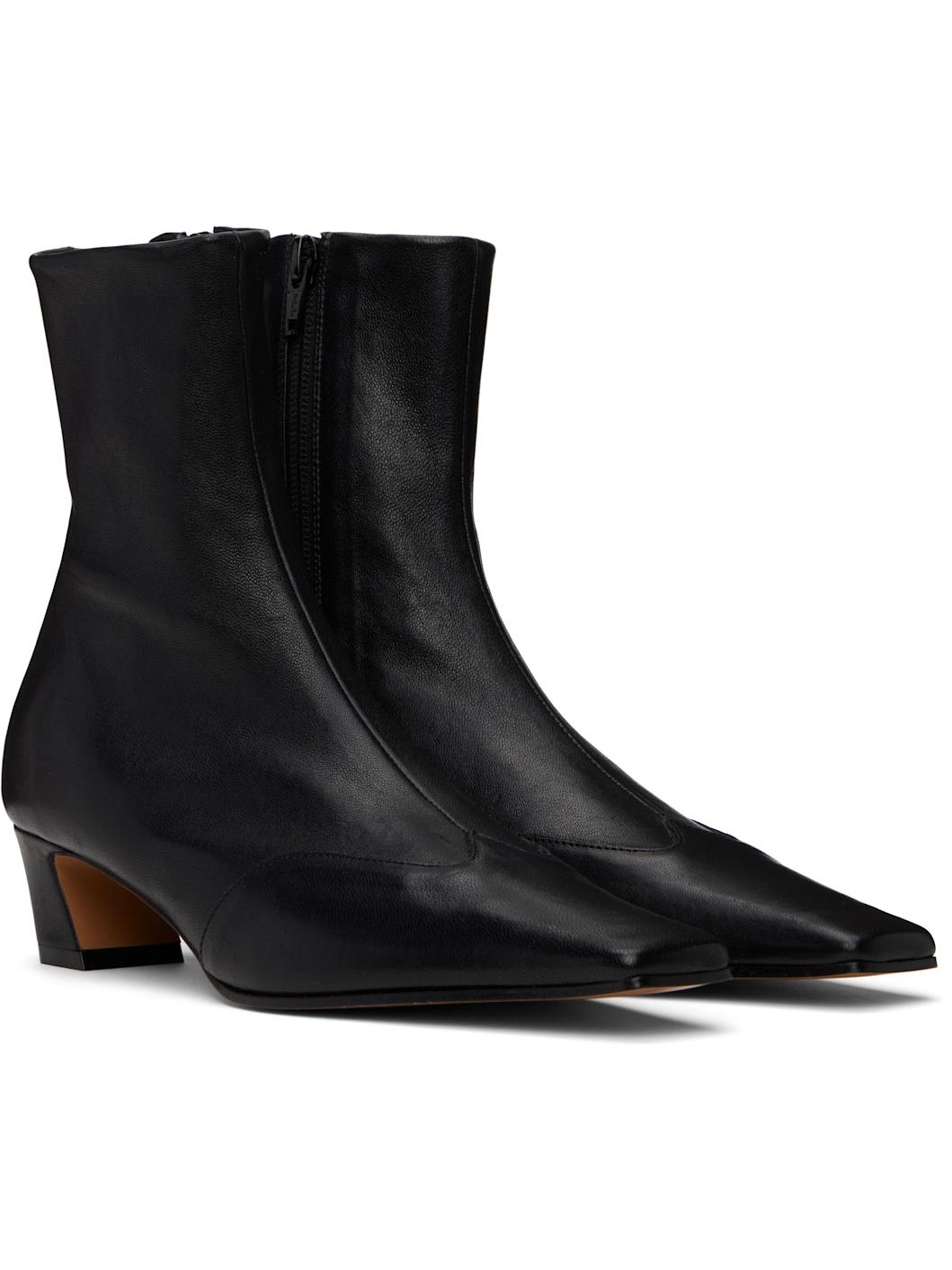 Black Nevada Stretch Low Boots - 4