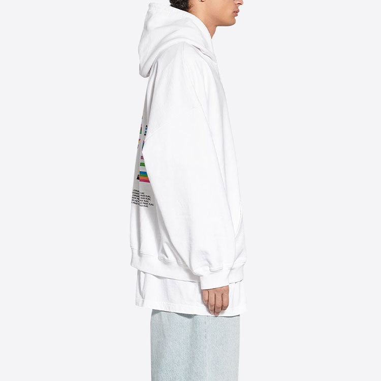 Balenciaga Pride Hoodie Boxy Fit 'White' 651799TMVO30904 - 5
