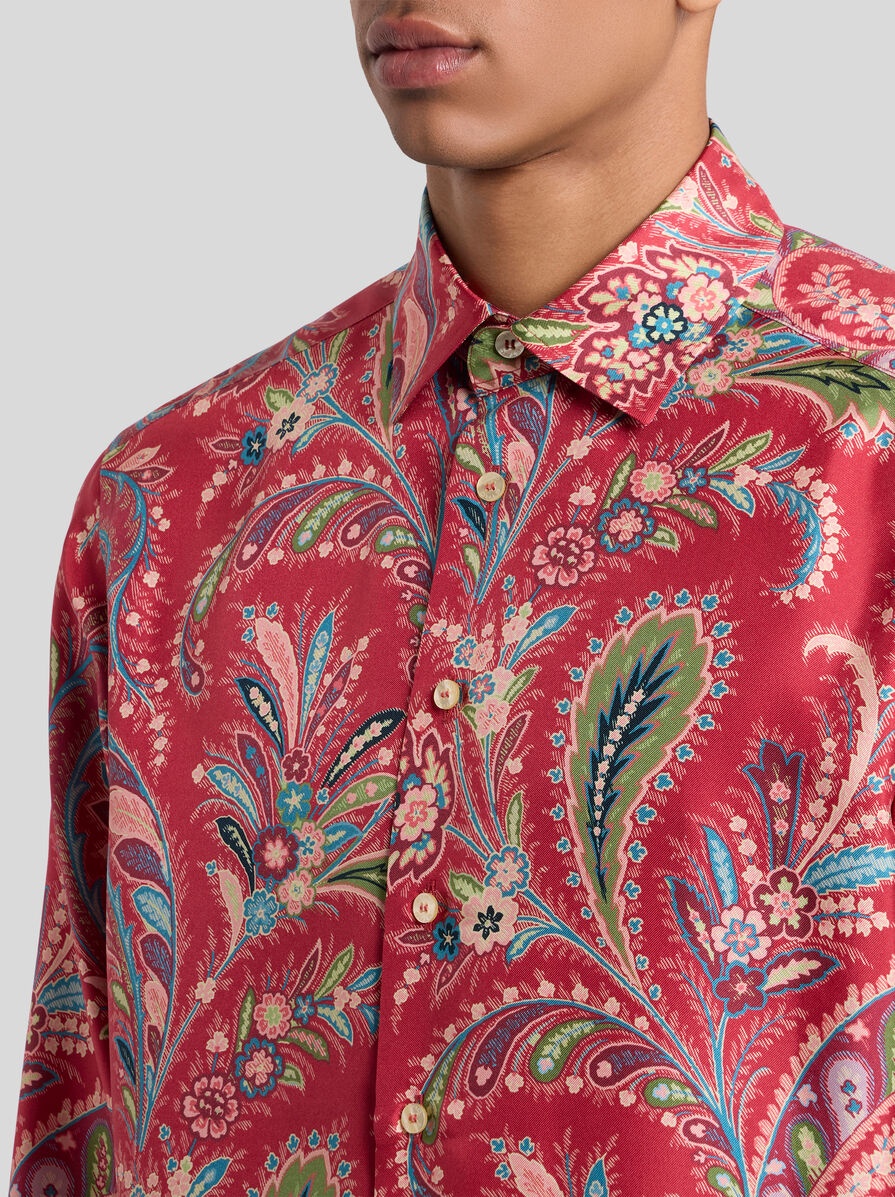 SILK SHIRT WITH PAISLEY PRINT - 3