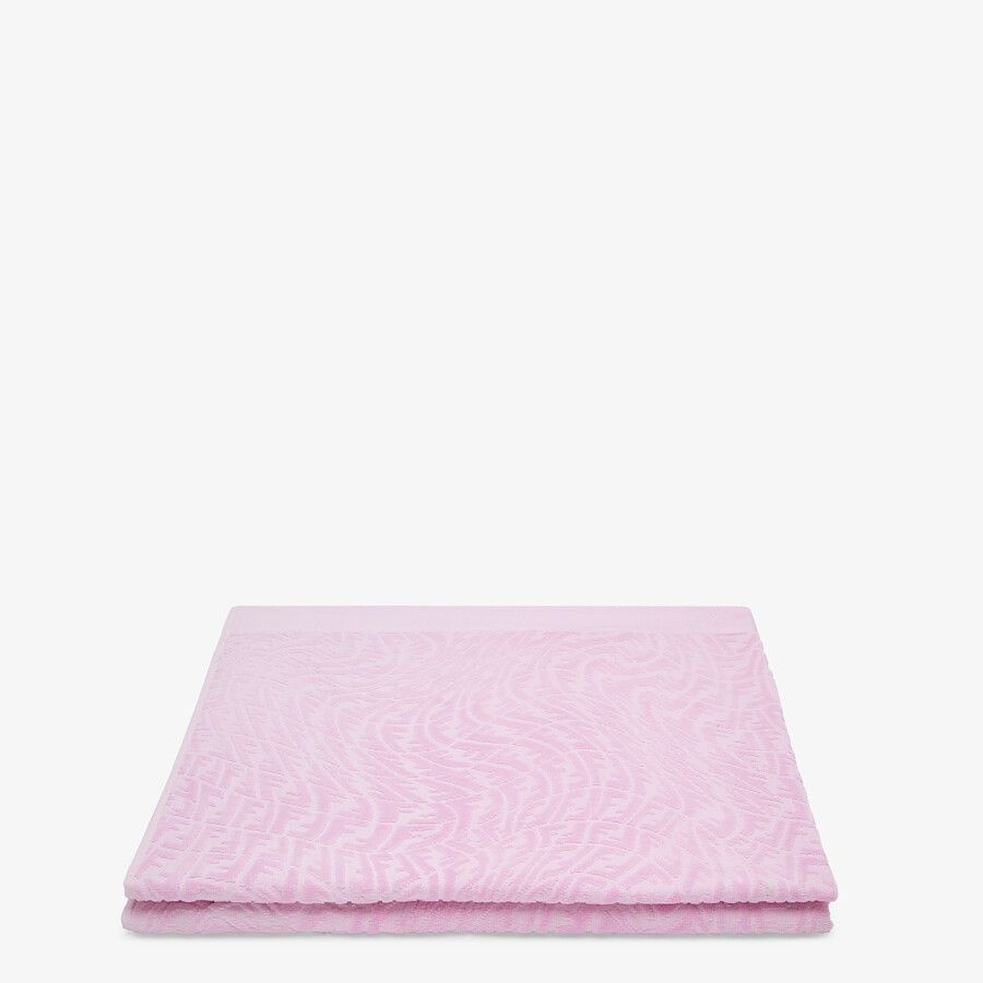 Pink fabric beach towel - 2