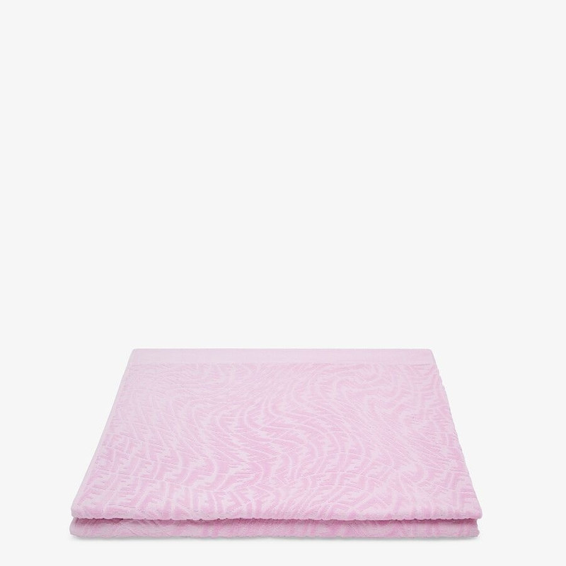 FENDI Pink fabric beach towel outlook