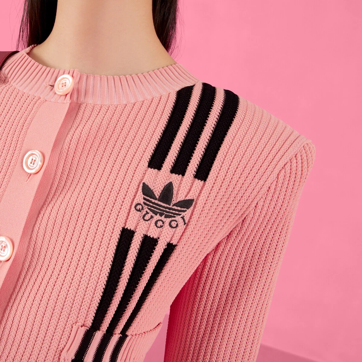 adidas x Gucci cropped cardigan - 4