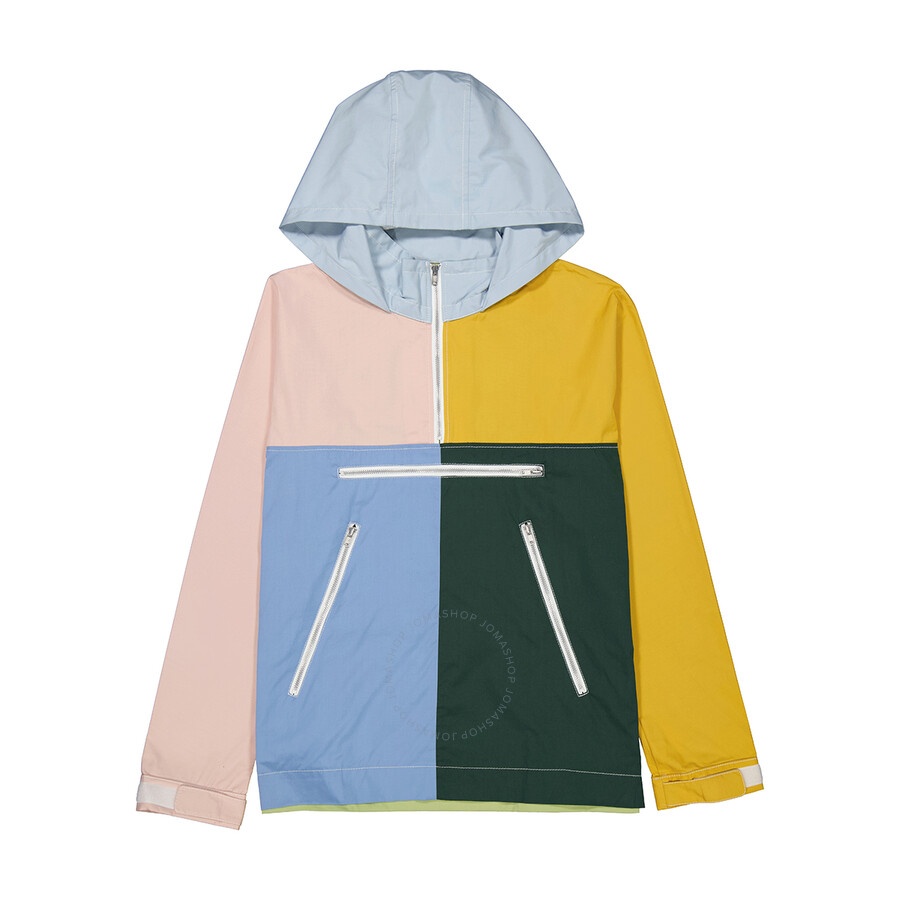 Comme Des Garcons Men's Green Colour-block Jacket - 2