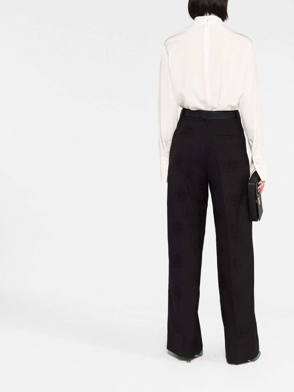 wide-leg tailored trousers - 4