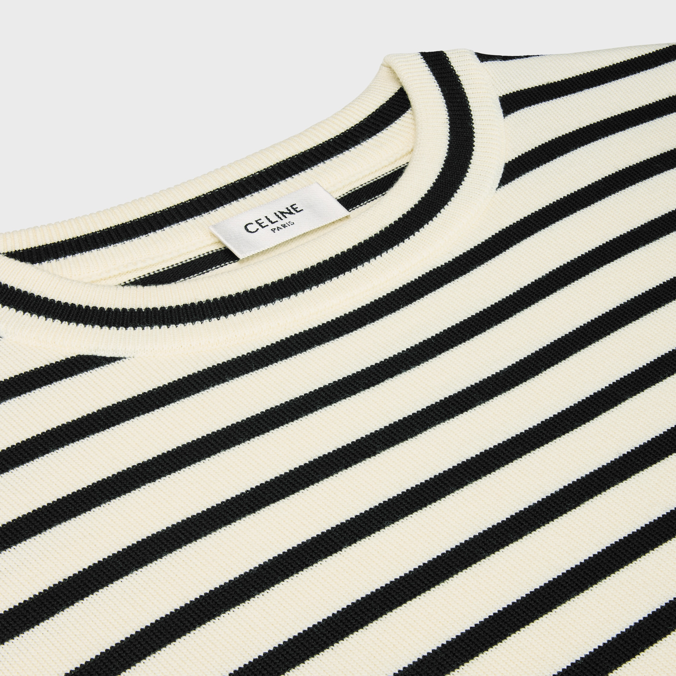 triomphe crew neck marinère sweater in wool - 3