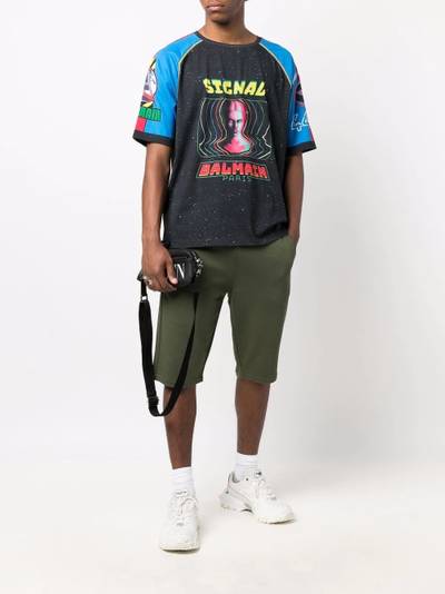 Balmain spacial print T-shirt outlook