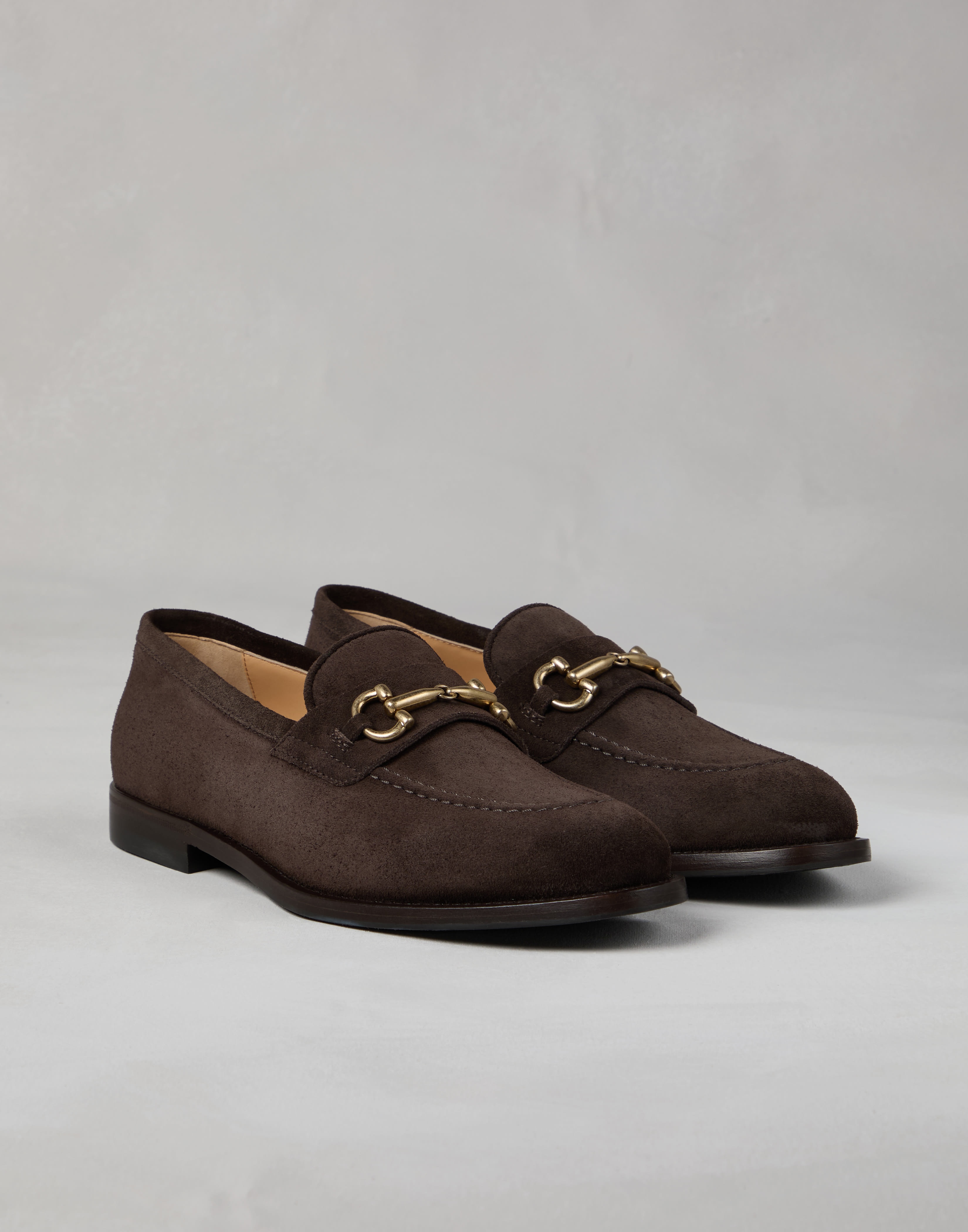 Suede loafers with bit - 1