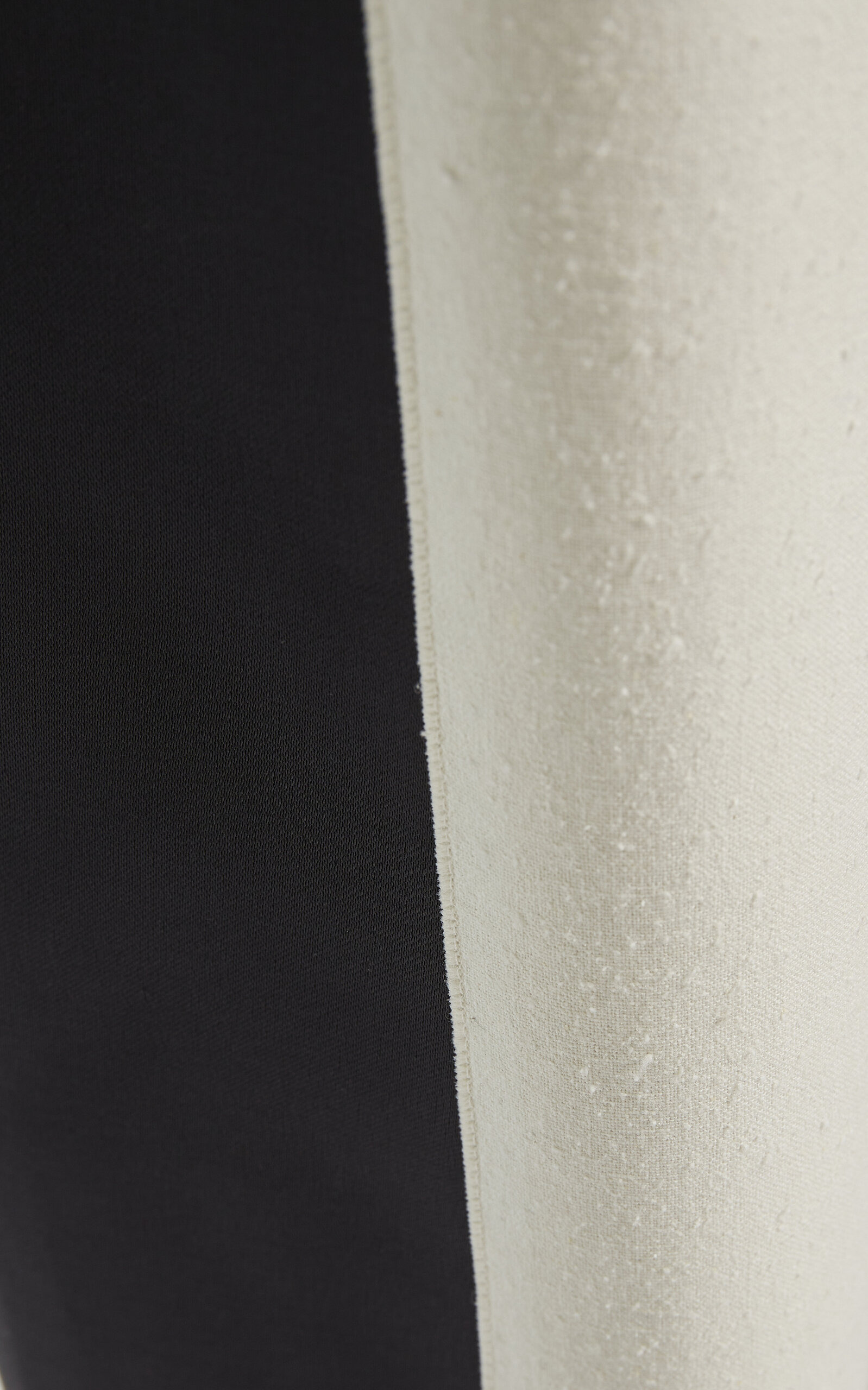 Tuxedo-Contrast Silk Wide-Leg Pants black/white - 6