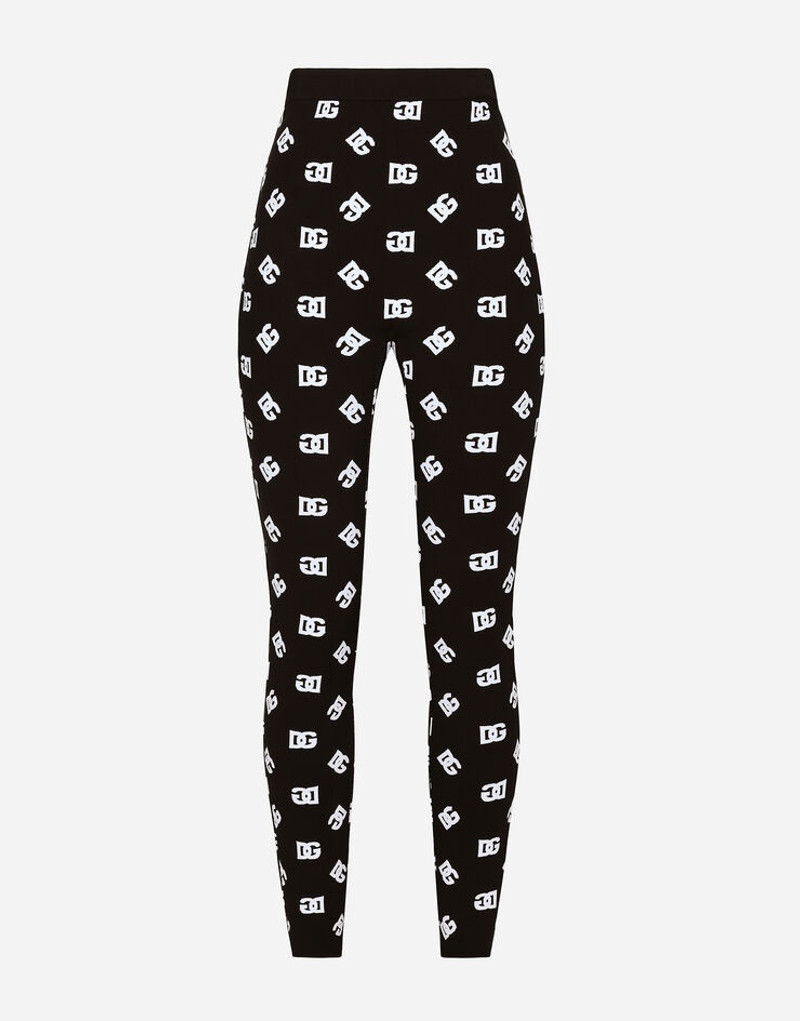 Viscose leggings with jacquard DG logo 3