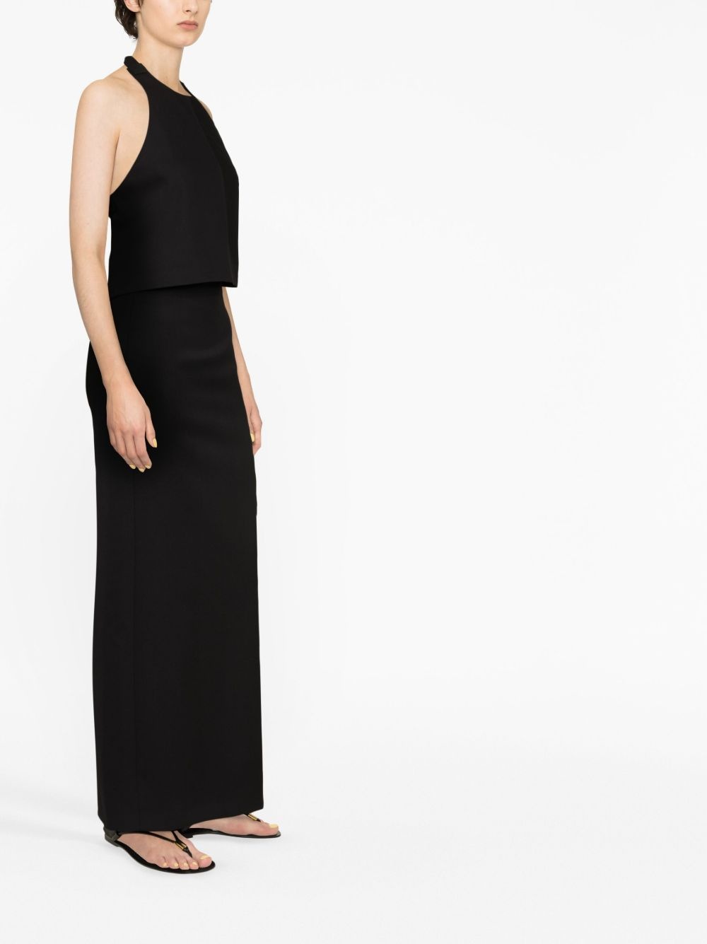 halterneck wool top - 4