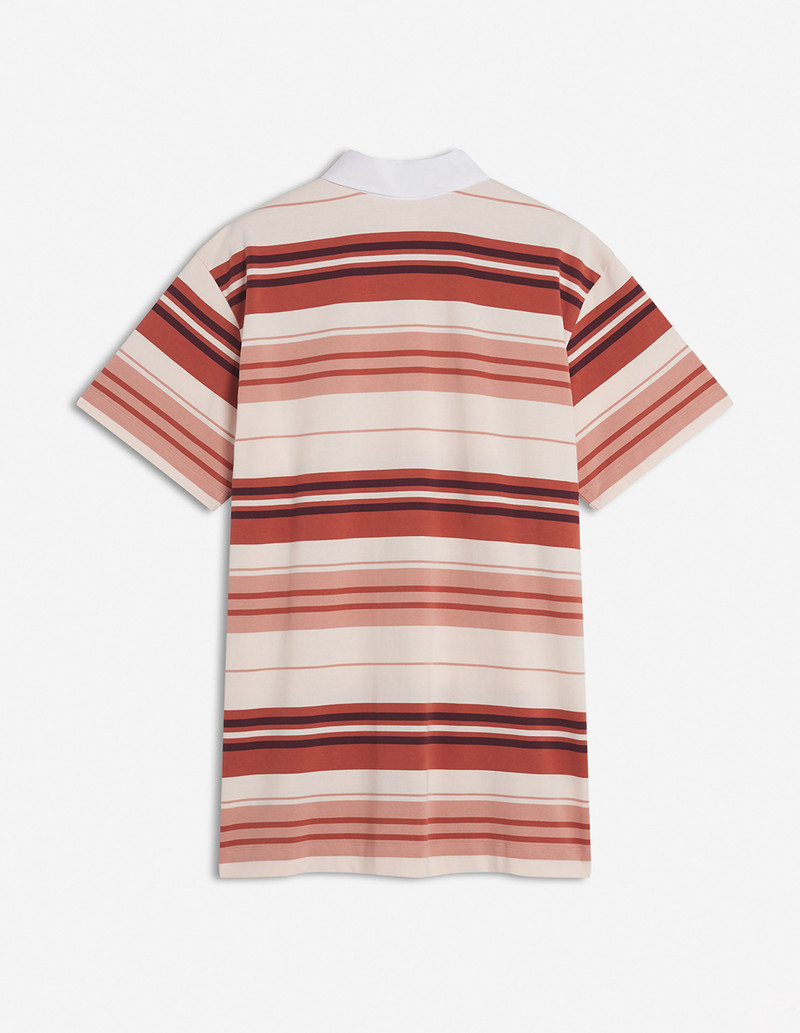 MAISON KITSUNE LABEL MULTI STRIPES POLO DRESS 6
