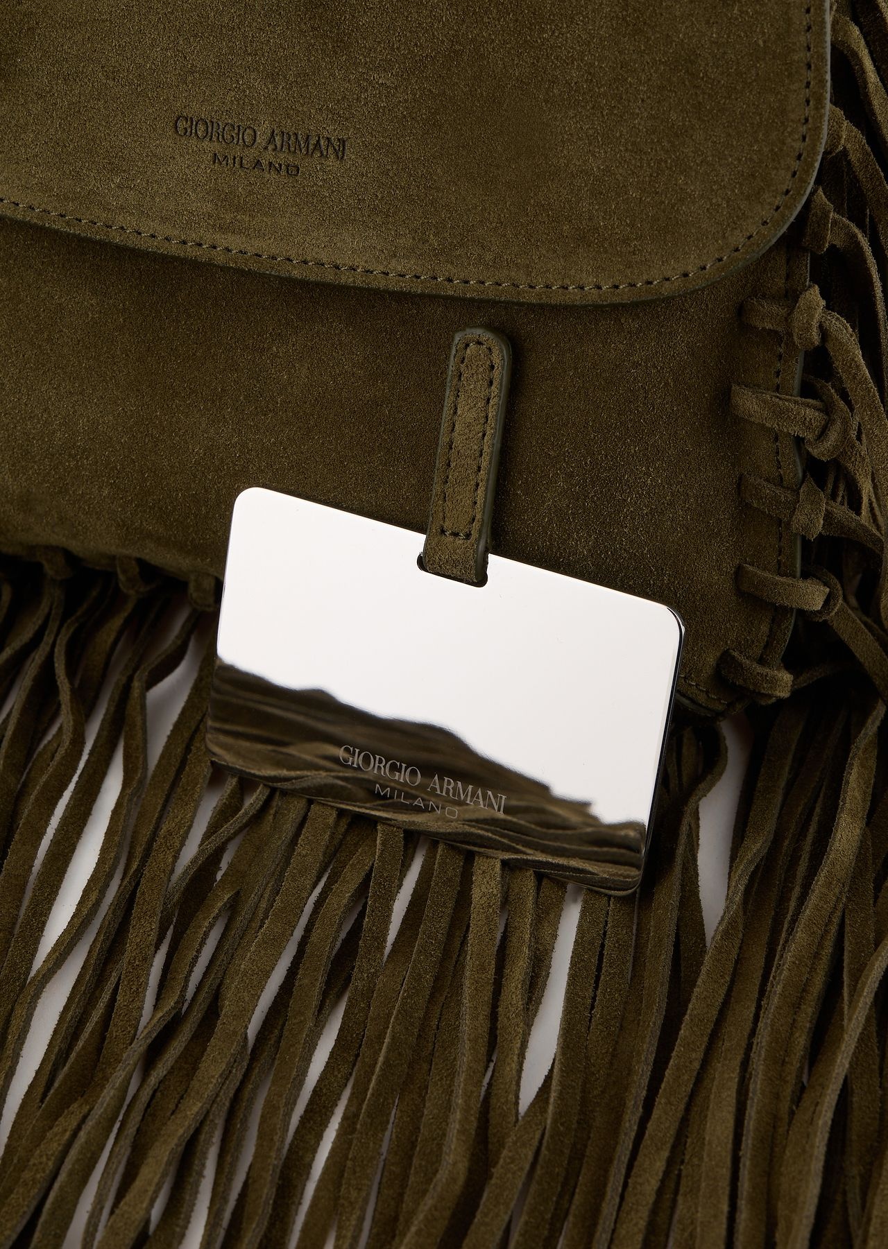 La Prima fringed suede bag - 7