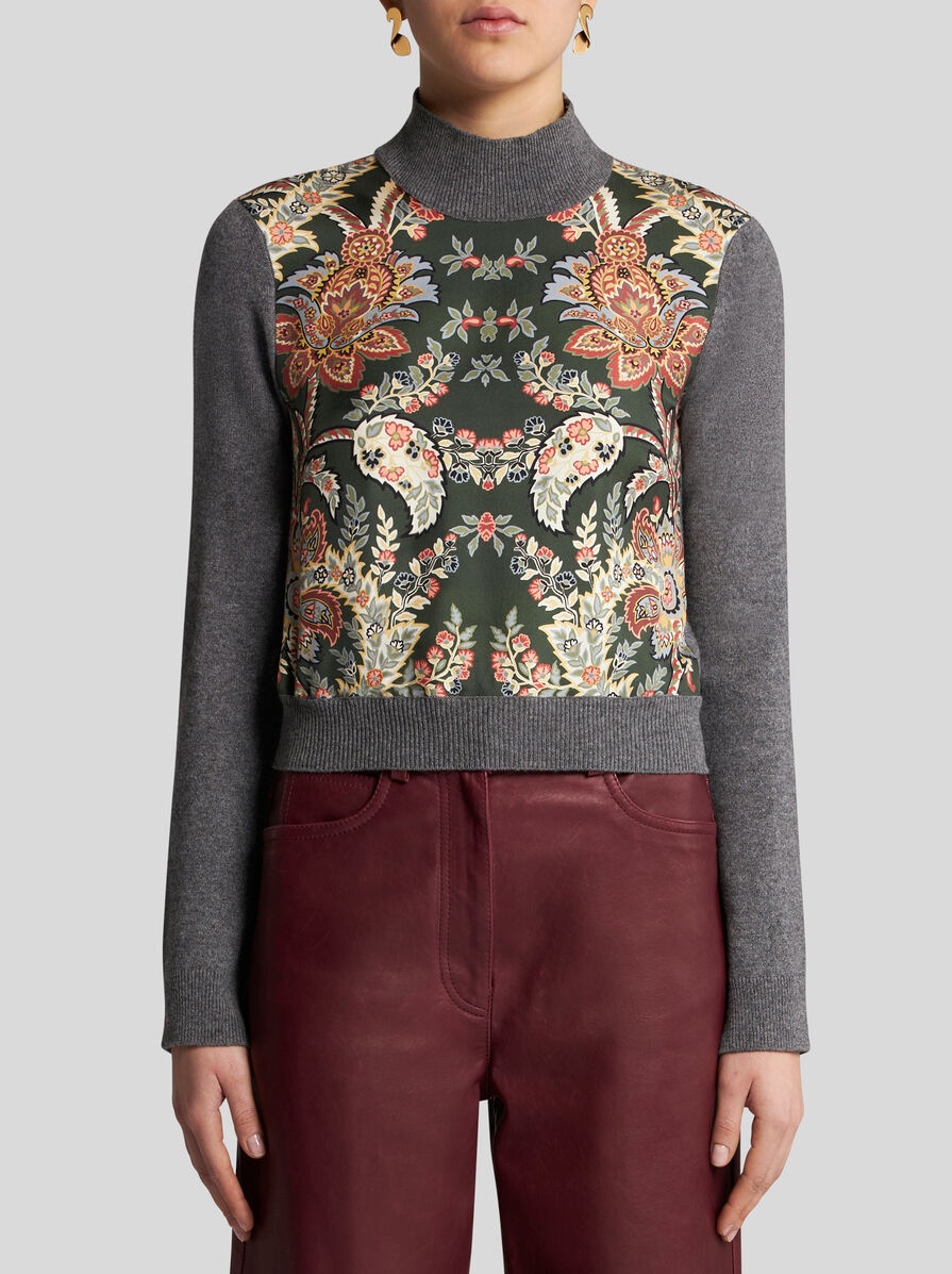SWEATER WITH PAISLEY PRINT - 3