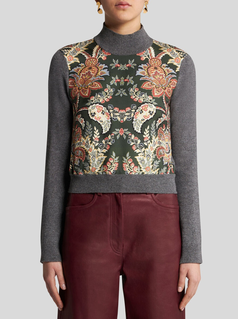 Etro SWEATER WITH PAISLEY PRINT outlook