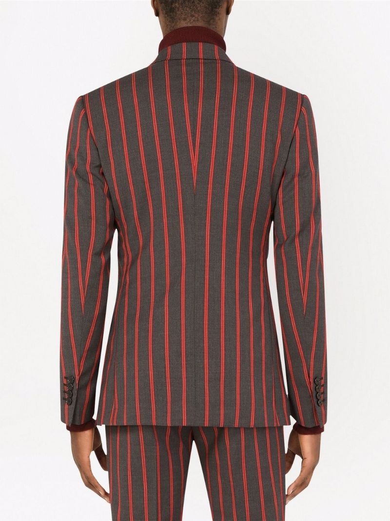 Double-breasted Pinstripe Wool suit - 4