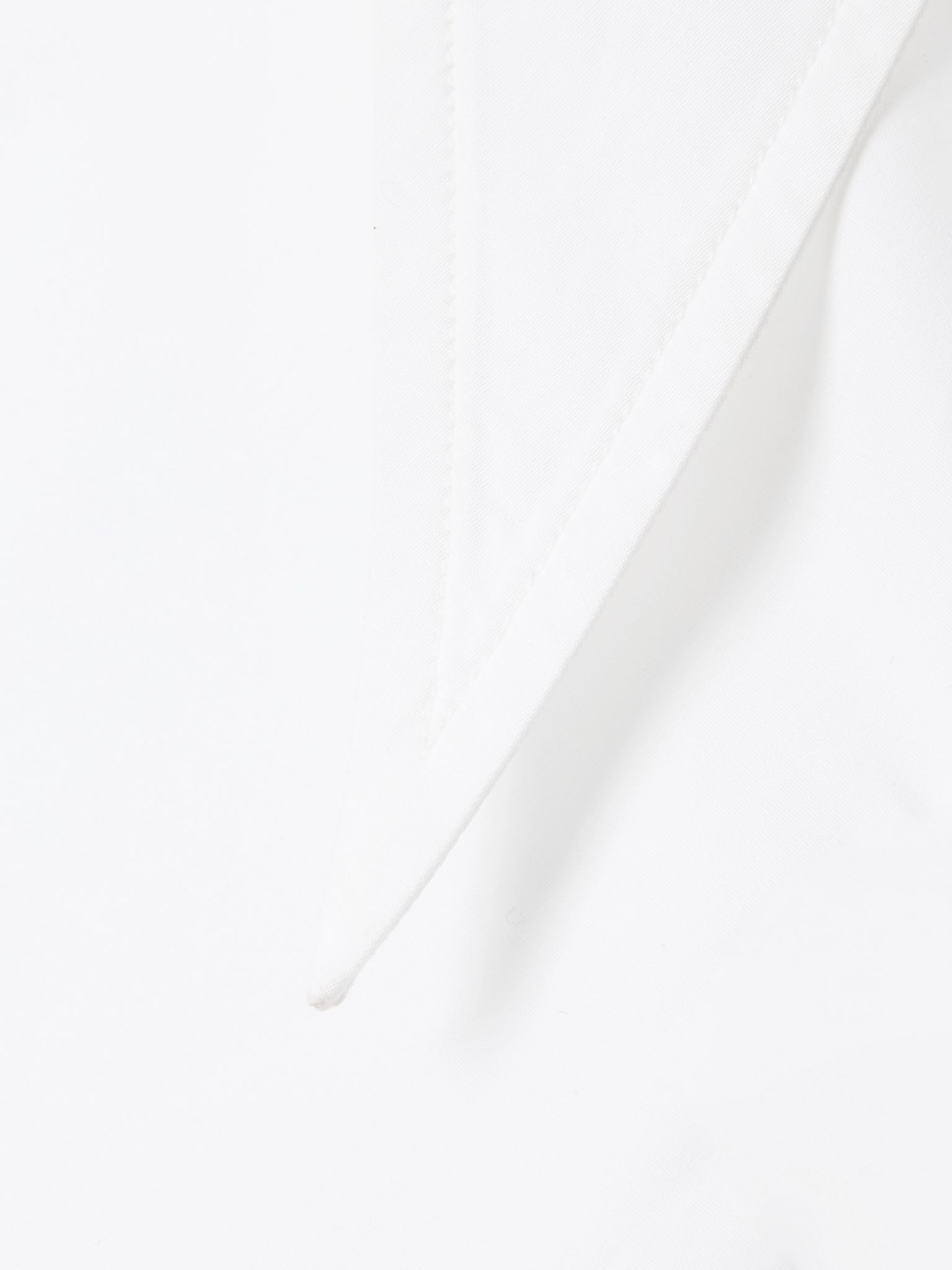 Tie-neck cotton-poplin shirt White - 4