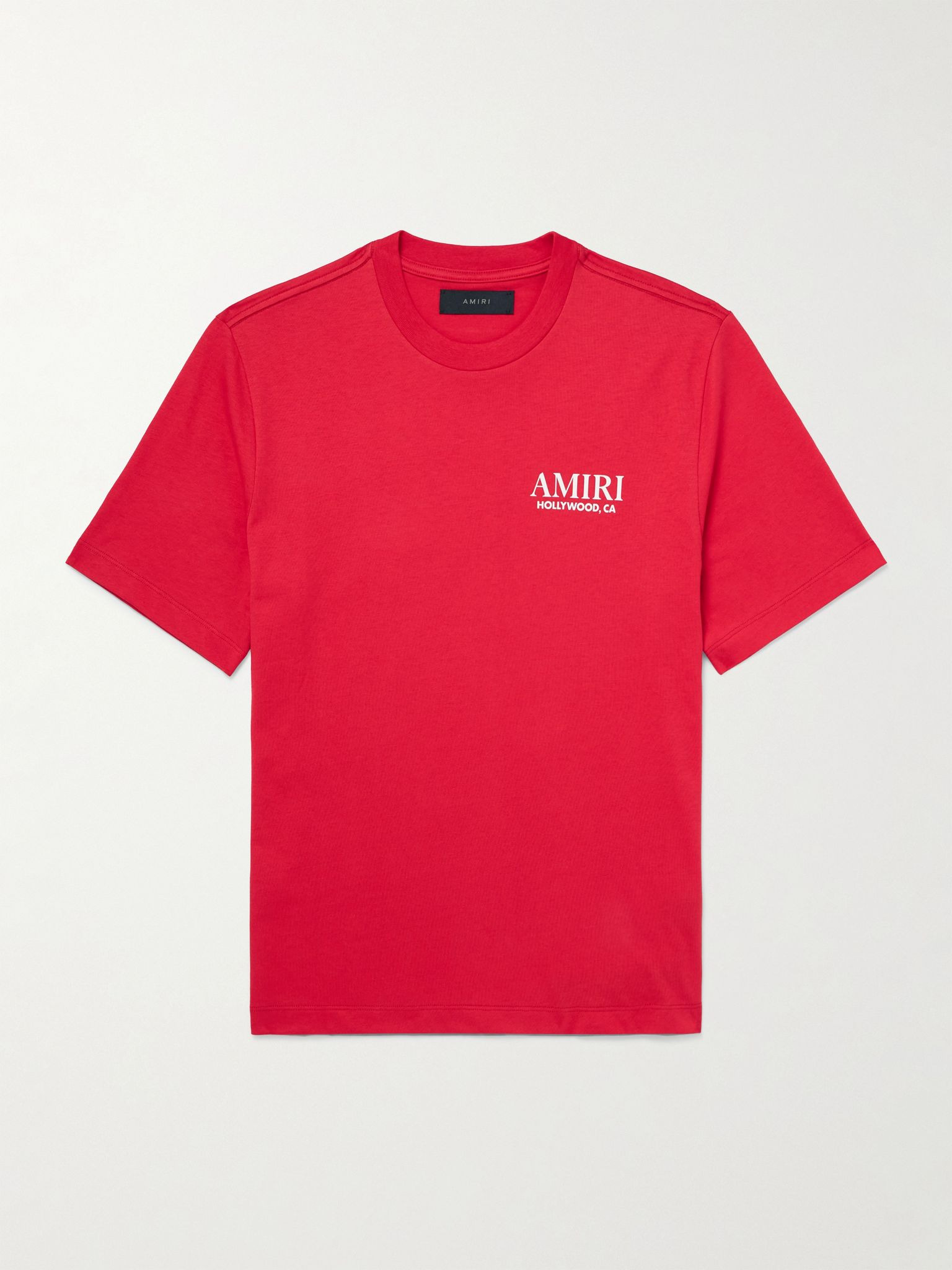Bones Stacked Logo-Print Cotton-Jersey T-Shirt Red - 1