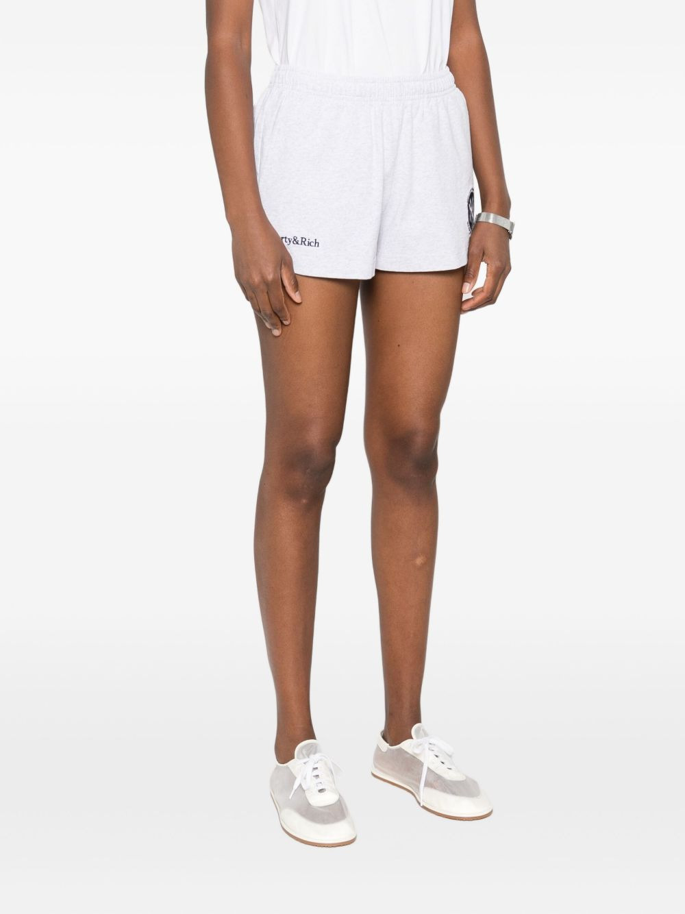logo-embroidered shorts - 3