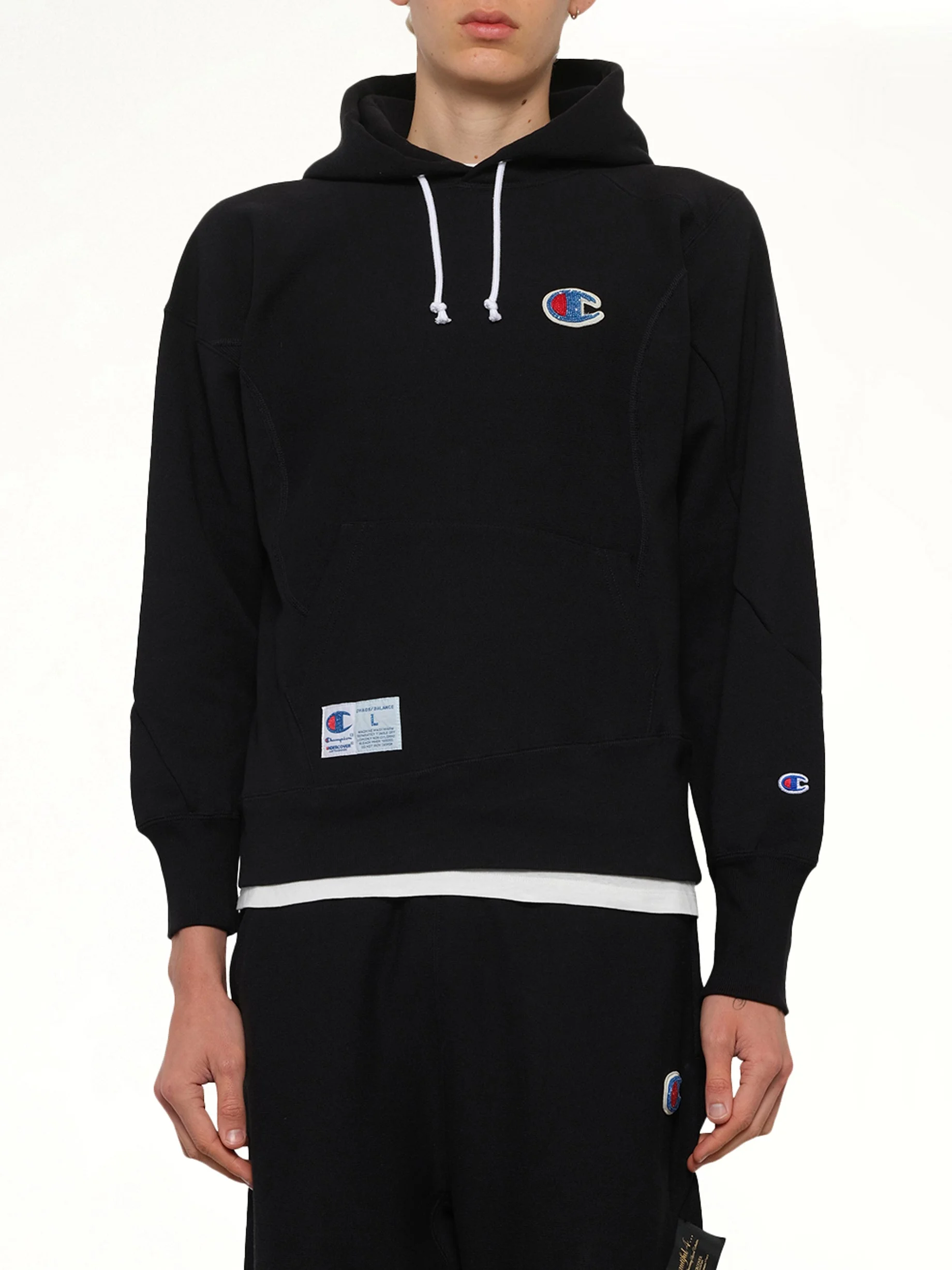 Undercover X Champion Hoodie in Black - 1