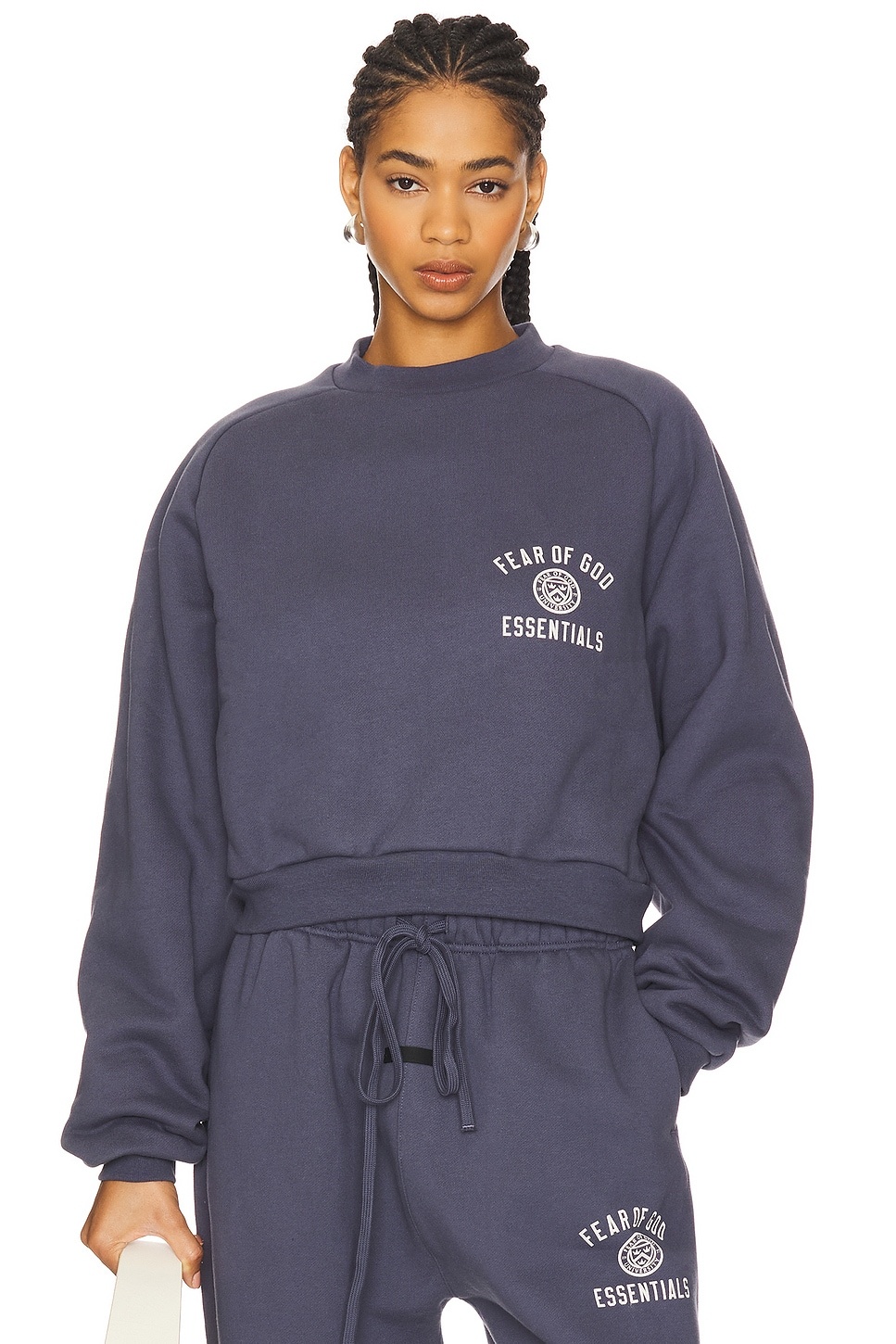Cropped Crewneck Sweatshirt - 1