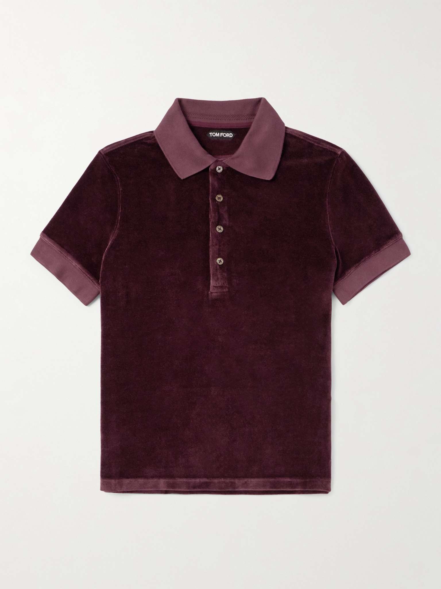 Velour Polo Shirt - 1