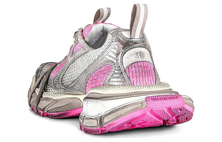 (WMNS) Balenciaga 3XL Sneakers 'White Grey and Pink Mesh and Polyurethane' 734731W3XL59050 - 4