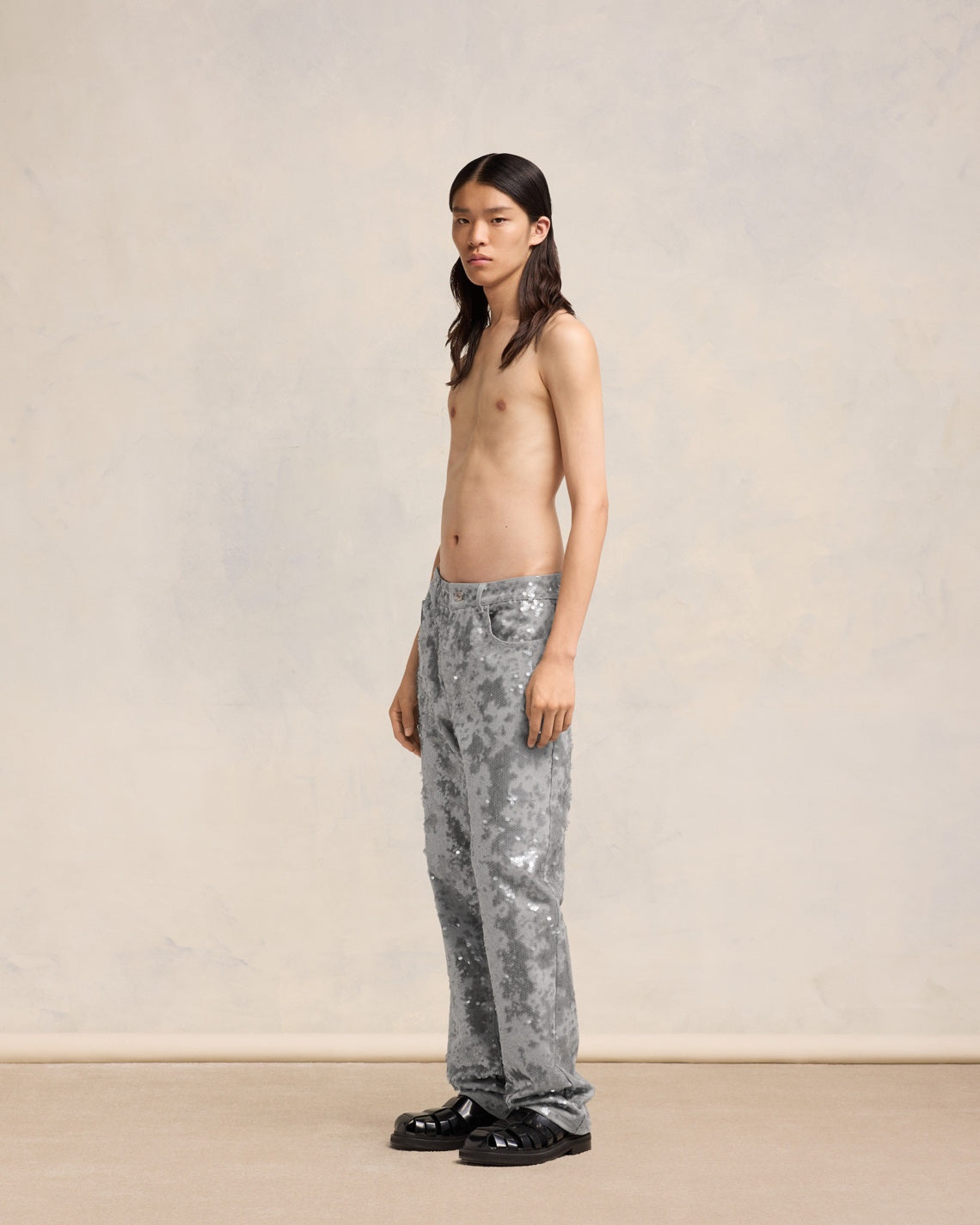 EMBROIDERED STRAIGHT FIT JEANS - 6