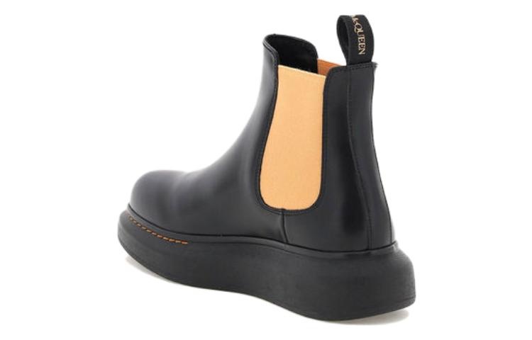 (WMNS) Alexander McQueen Hybrid Chelsea Boots 'Black Corsage' 586398WHX561539 - 3