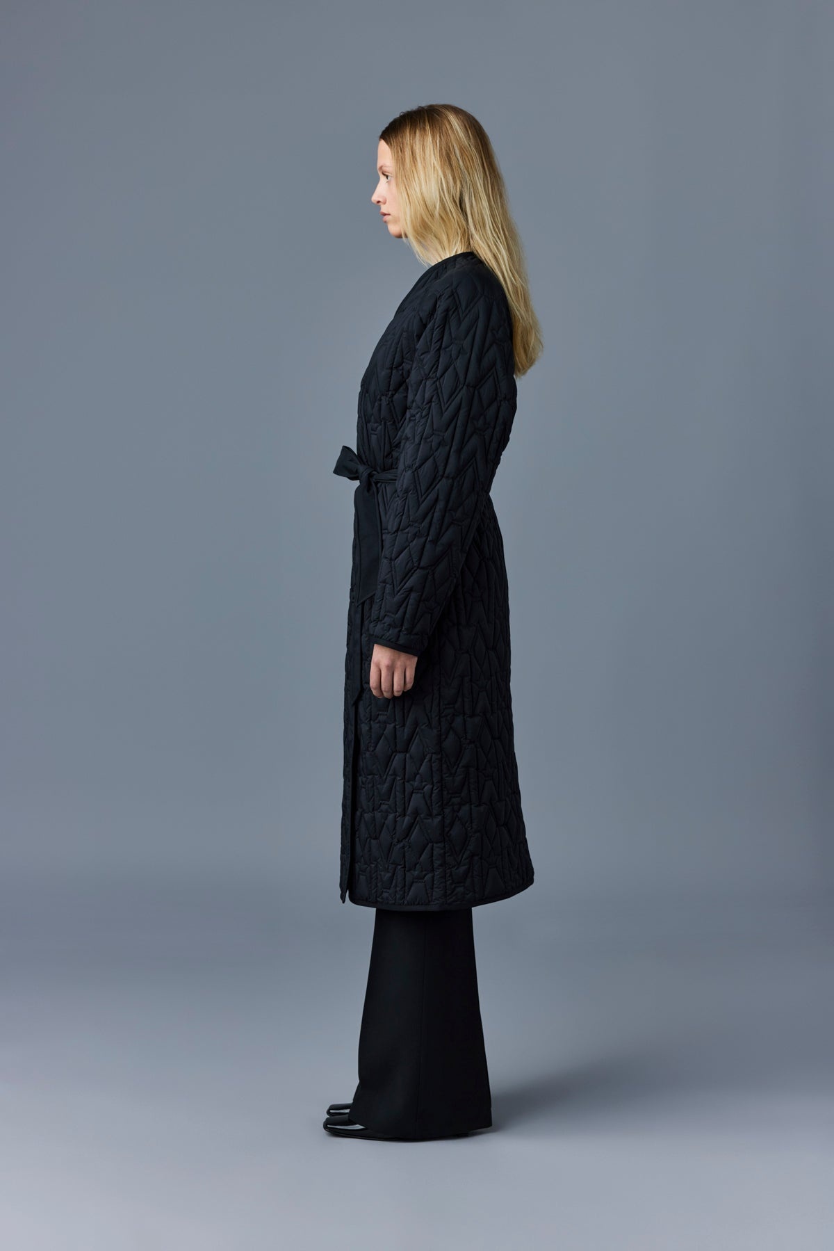ESTRELLA Matte light down monogram coat - 2