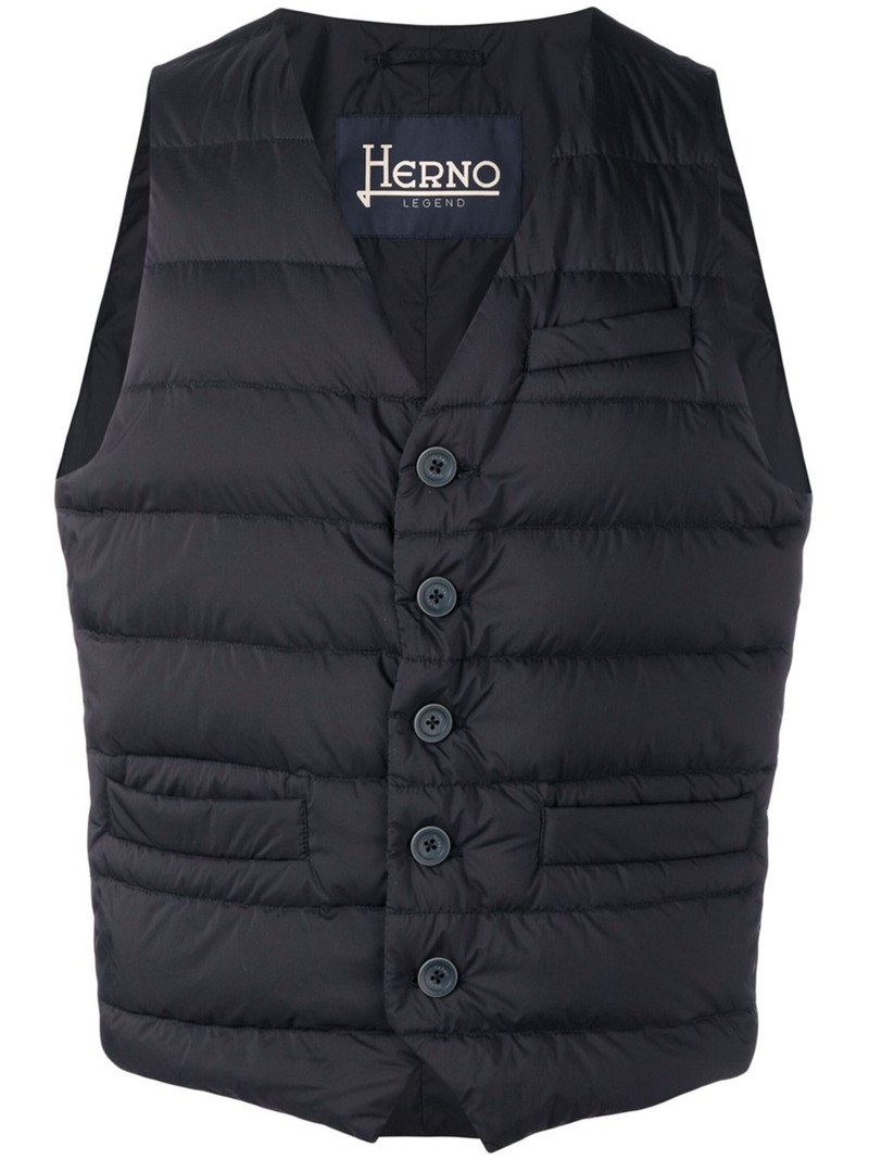 zipped gilet jacket - 1
