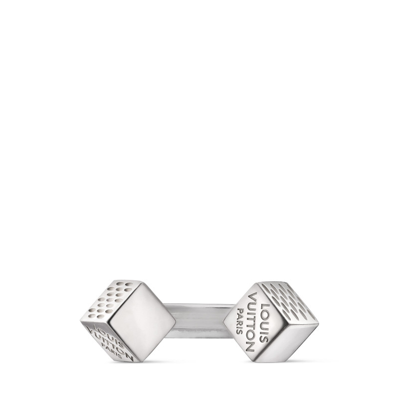 LV Cube Ring Silver 1