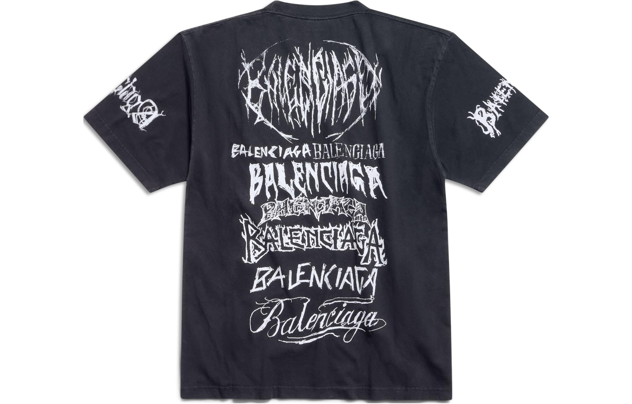 Balenciaga Diy Metal T-shirt 'Black White' 641675TPVO31569 - 2