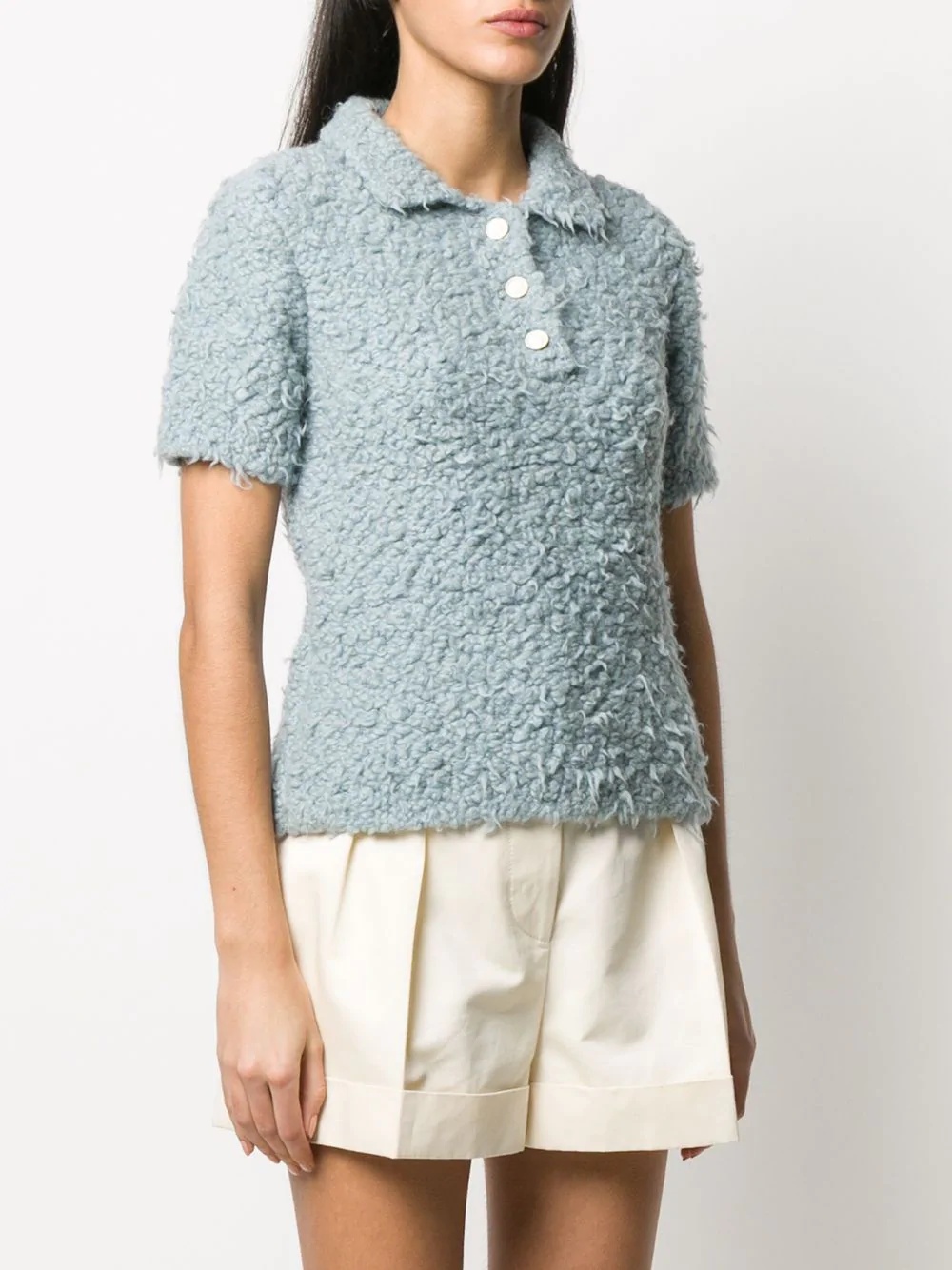 knitted polo shirt - 3