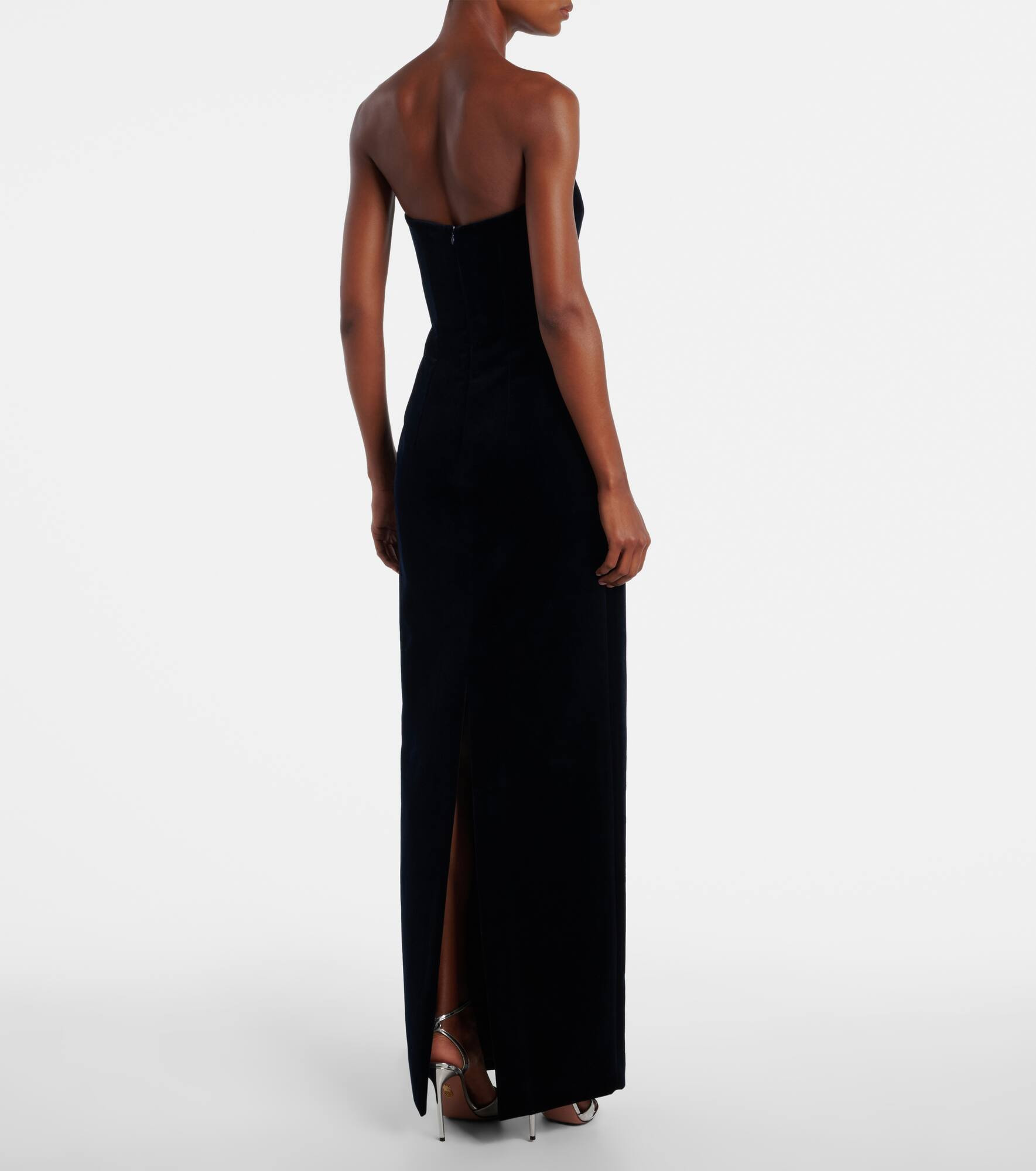 Laelia cotton velvet gown - 3