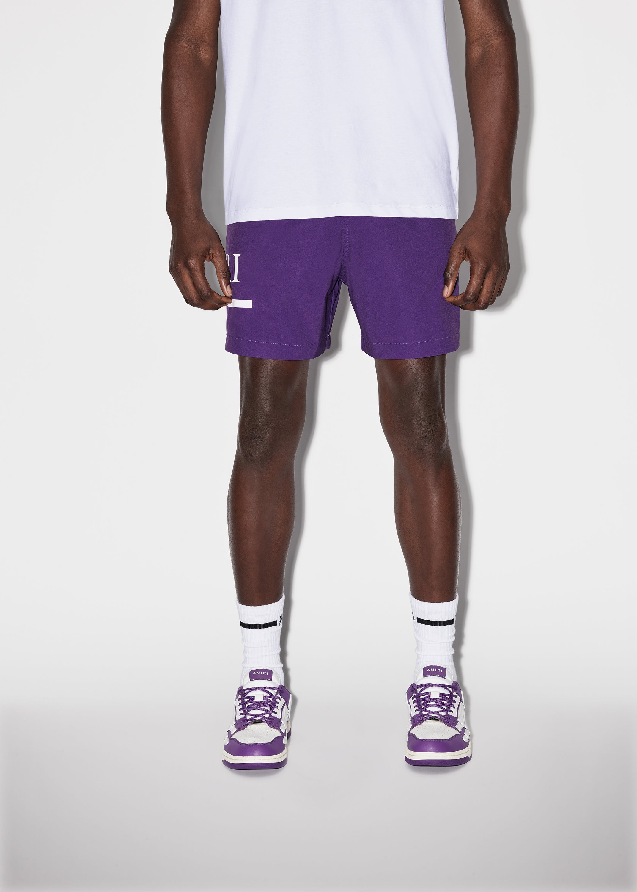 AMIRI M.A. BAR LOGO SWIM TRUNKS - 2