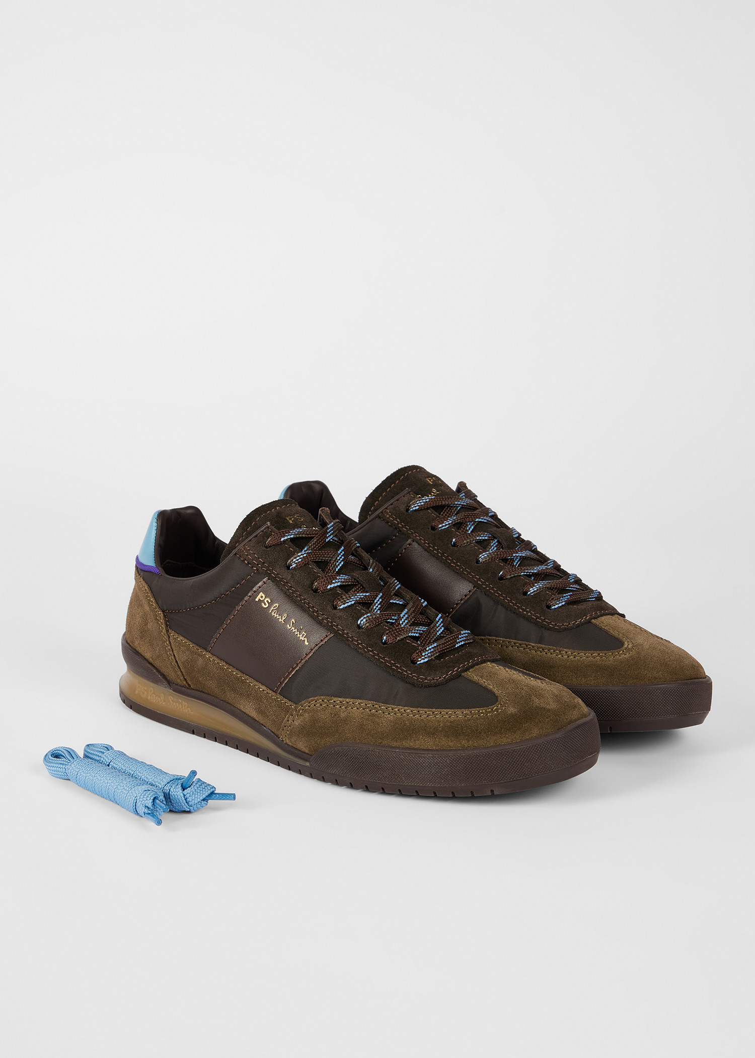 Khaki and Brown 'Dover' Trainers - 3